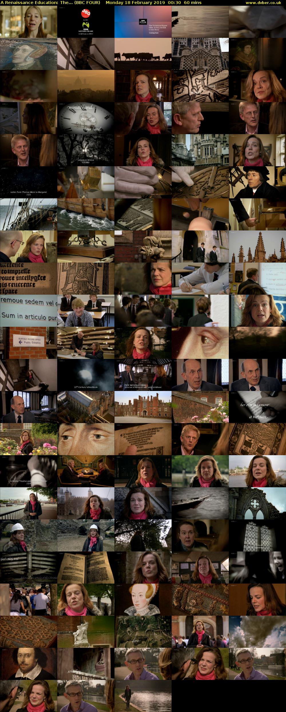 A Renaissance Education: The... (BBC FOUR) Monday 18 February 2019 00:30 - 01:30