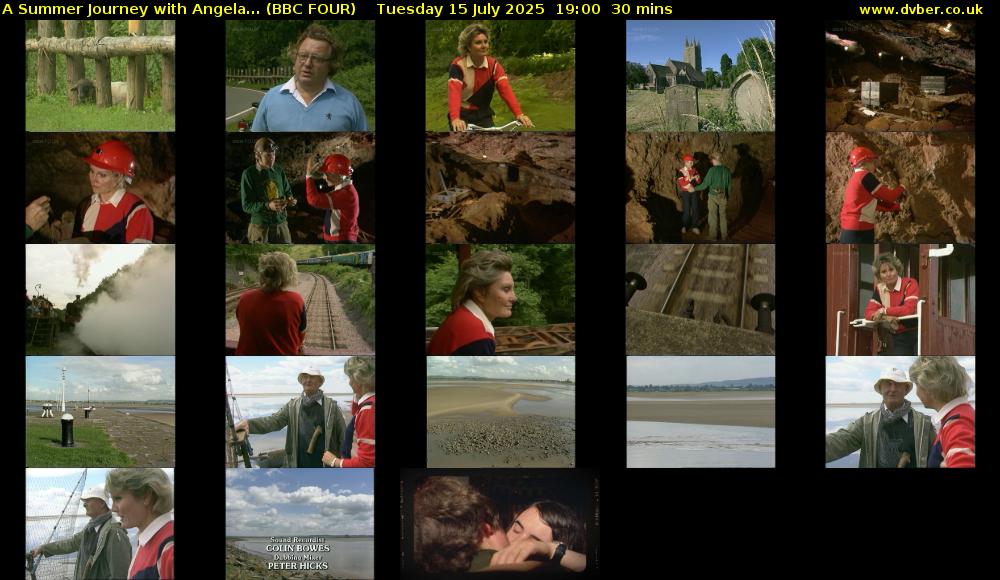 A Summer Journey with Angela... (BBC FOUR) Tuesday 15 July 2025 19:00 - 19:30