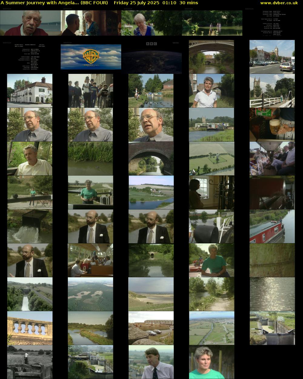 A Summer Journey with Angela... (BBC FOUR) Friday 25 July 2025 01:10 - 01:40