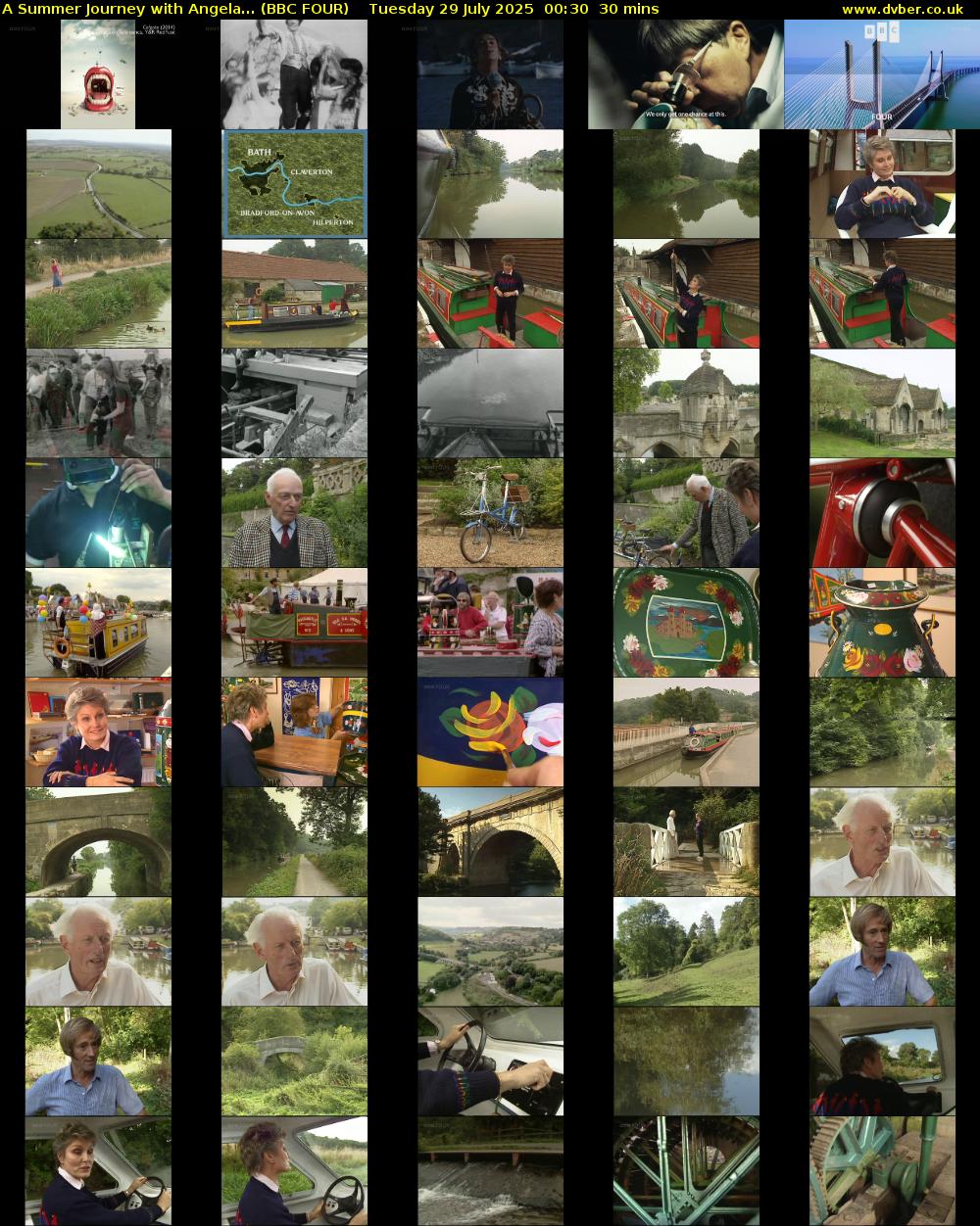 A Summer Journey with Angela... (BBC FOUR) Tuesday 29 July 2025 00:30 - 01:00