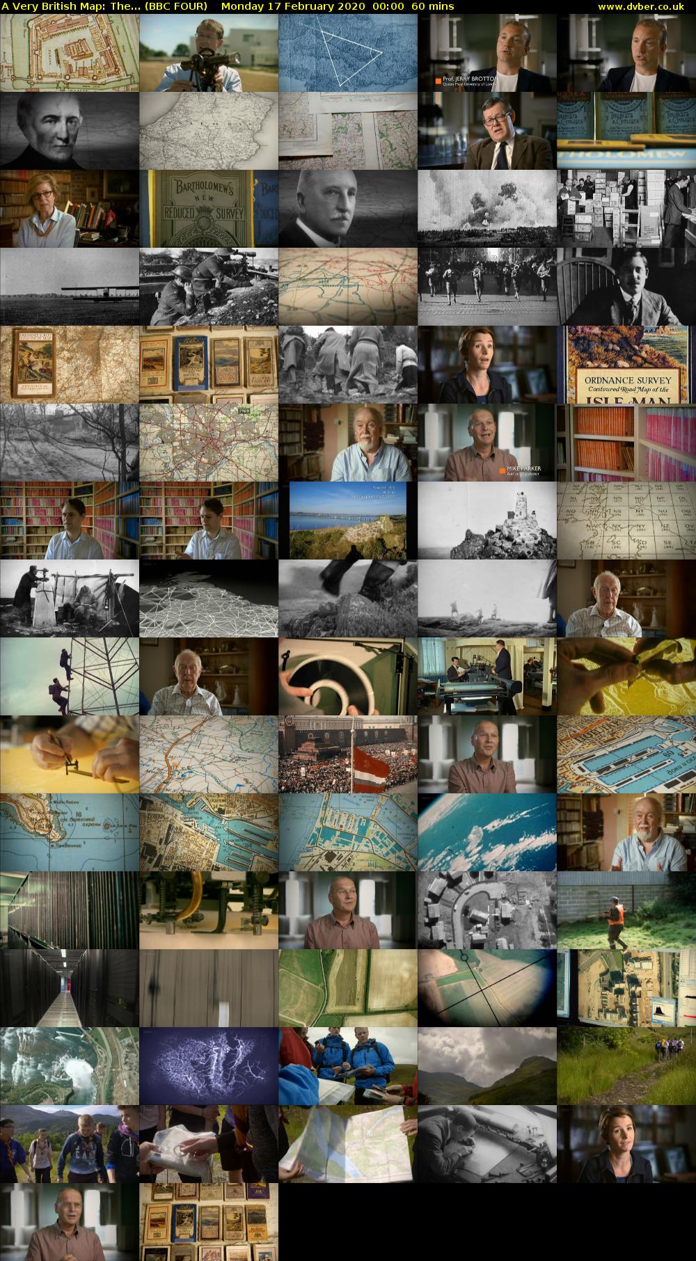 A Very British Map: The... (BBC FOUR) Monday 17 February 2020 00:00 - 01:00