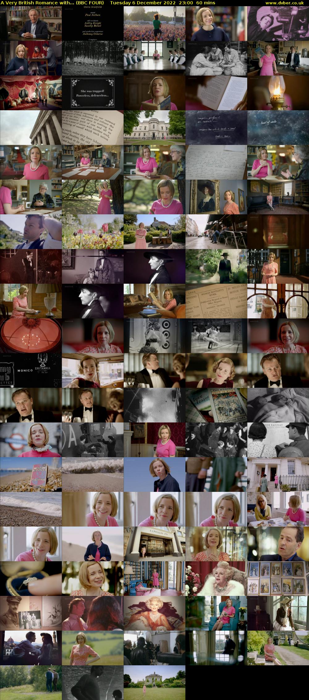 A Very British Romance with... (BBC FOUR) Tuesday 6 December 2022 23:00 - 00:00