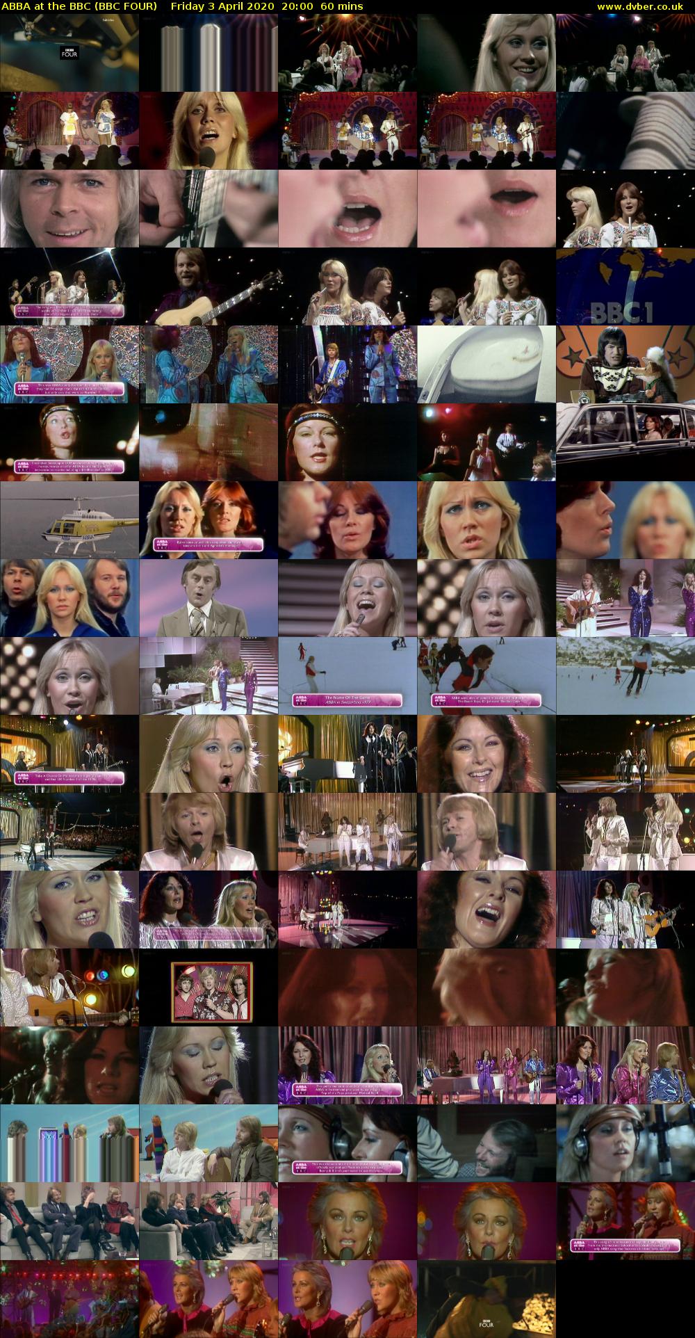 ABBA at the BBC (BBC FOUR) Friday 3 April 2020 20:00 - 21:00