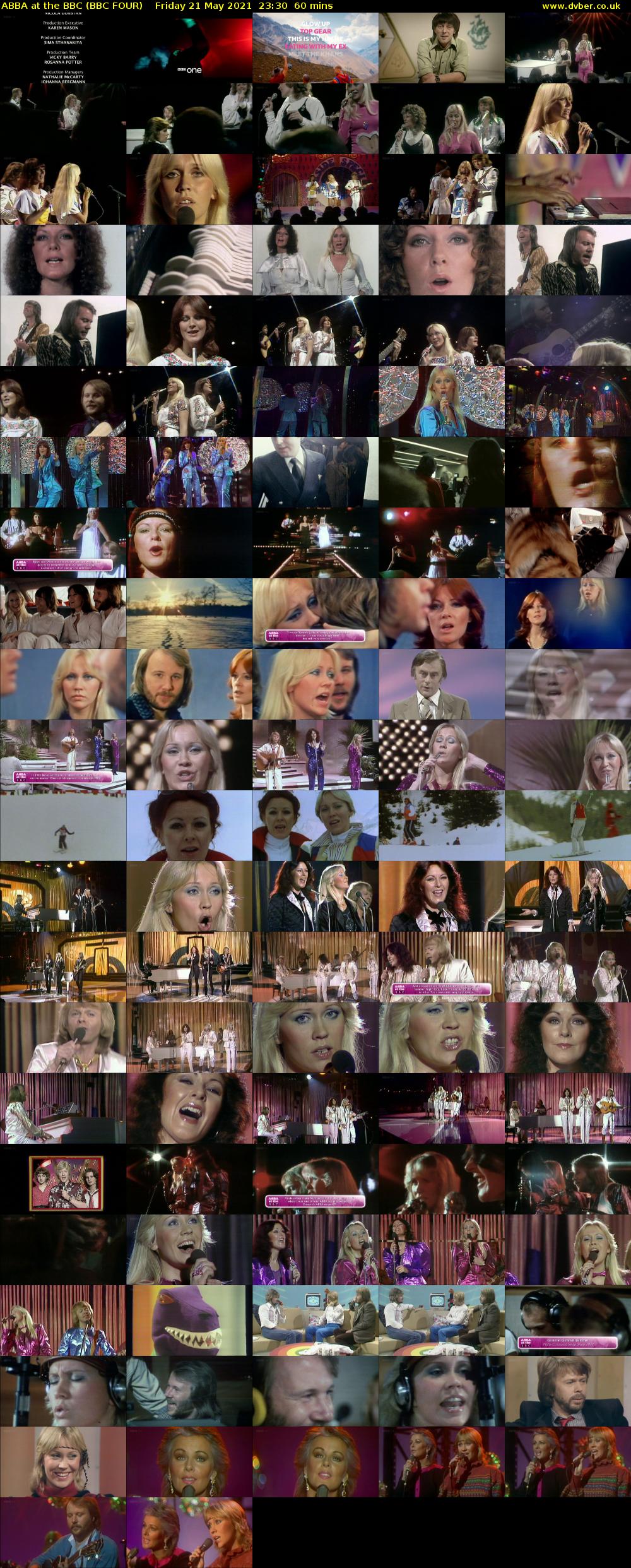 ABBA at the BBC (BBC FOUR) Friday 21 May 2021 23:30 - 00:30