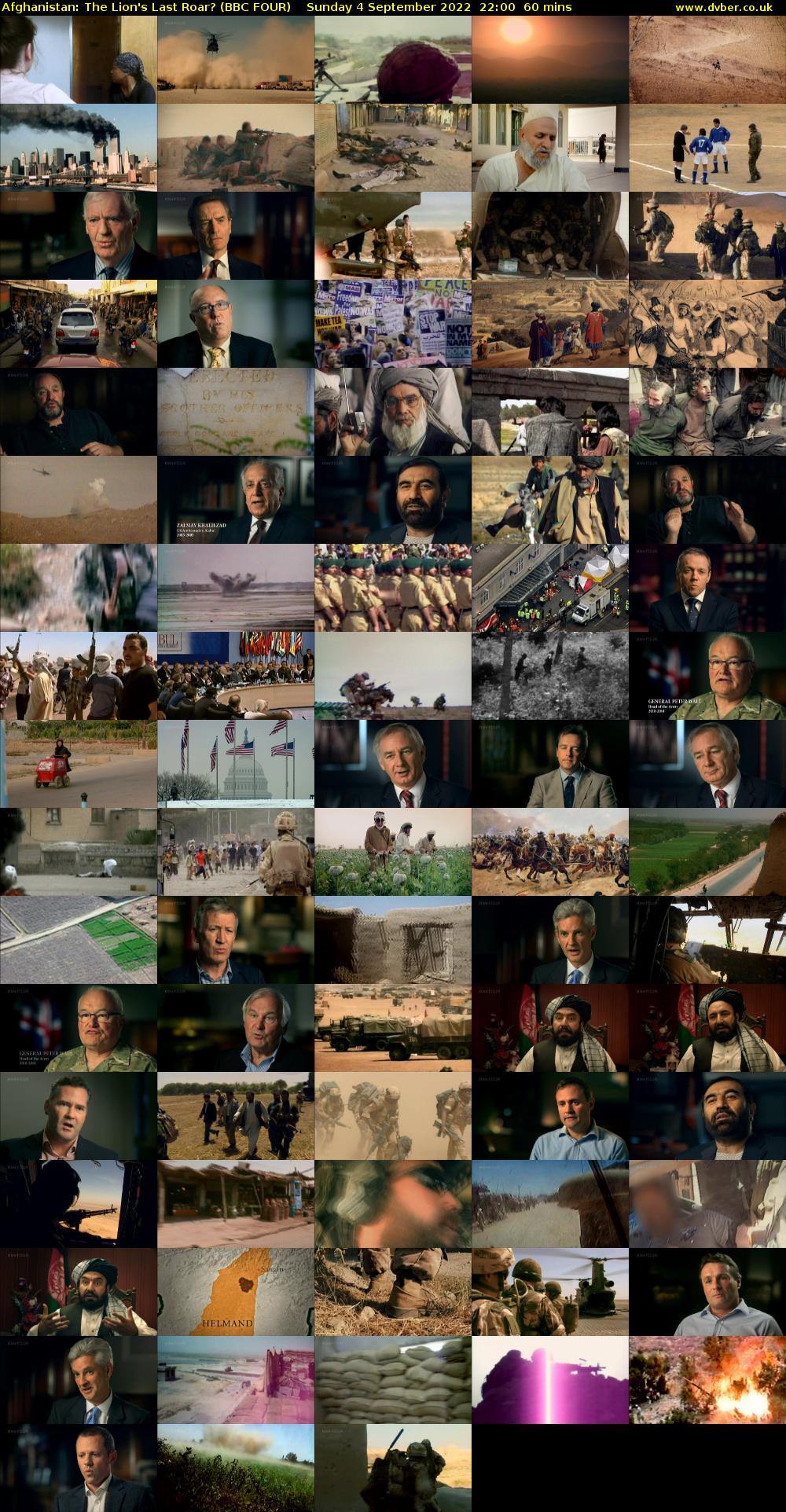 Afghanistan: The Lion's Last Roar? (BBC FOUR) Sunday 4 September 2022 22:00 - 23:00