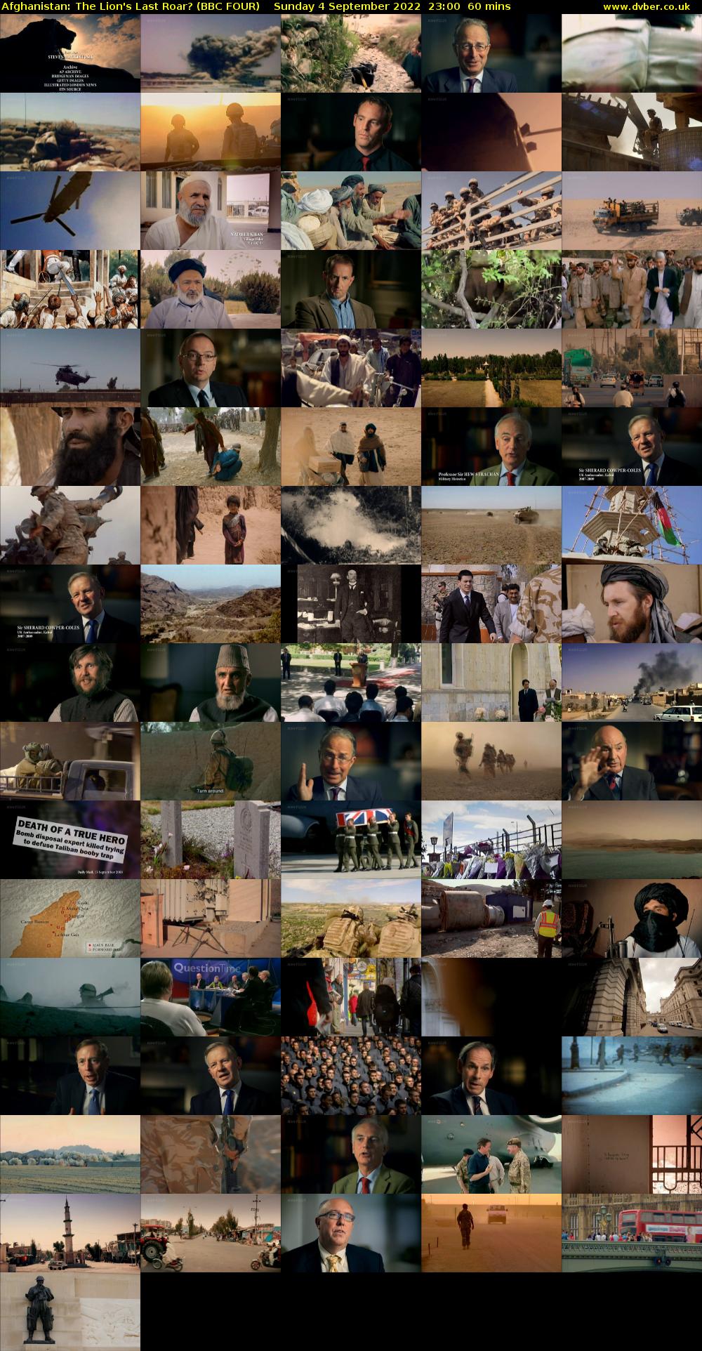 Afghanistan: The Lion's Last Roar? (BBC FOUR) Sunday 4 September 2022 23:00 - 00:00