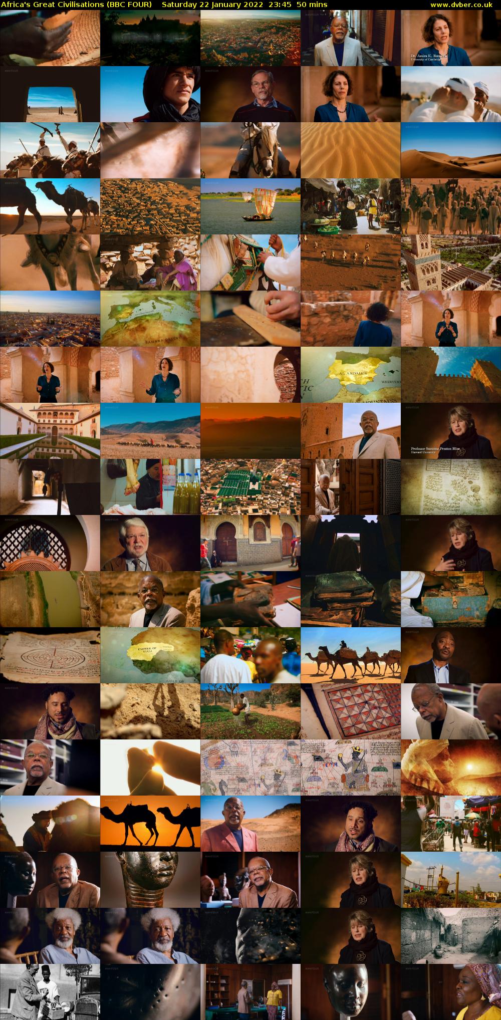 Africa's Great Civilisations (BBC FOUR) Saturday 22 January 2022 23:45 - 00:35