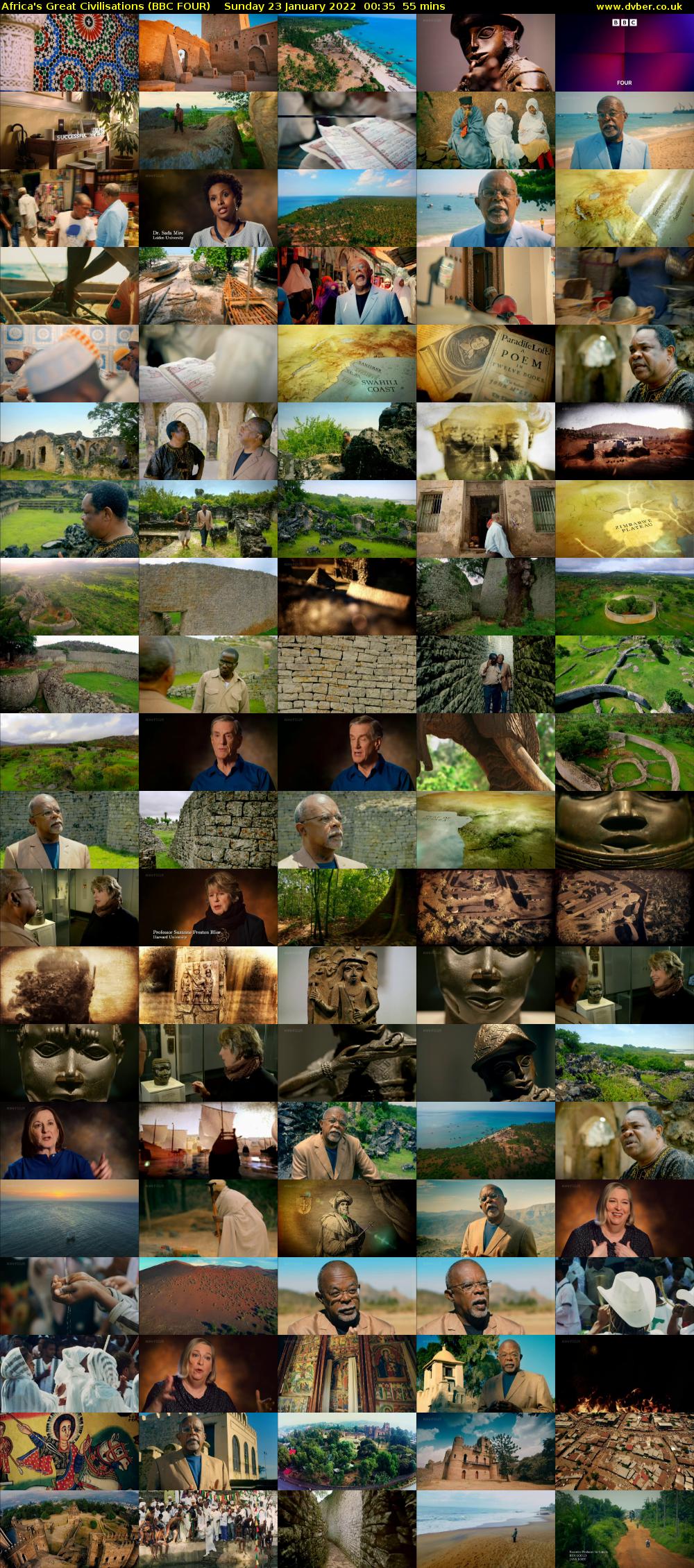 Africa's Great Civilisations (BBC FOUR) Sunday 23 January 2022 00:35 - 01:30