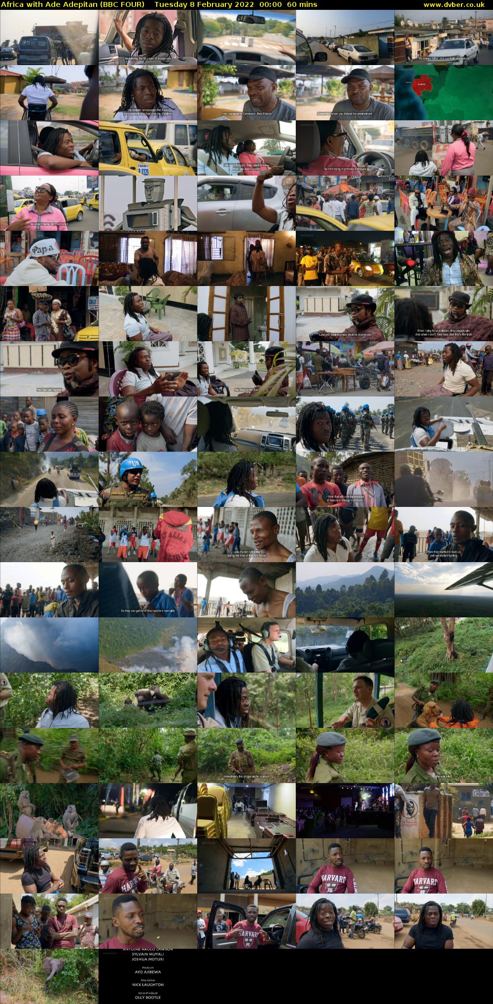Africa with Ade Adepitan (BBC FOUR) Tuesday 8 February 2022 00:00 - 01:00