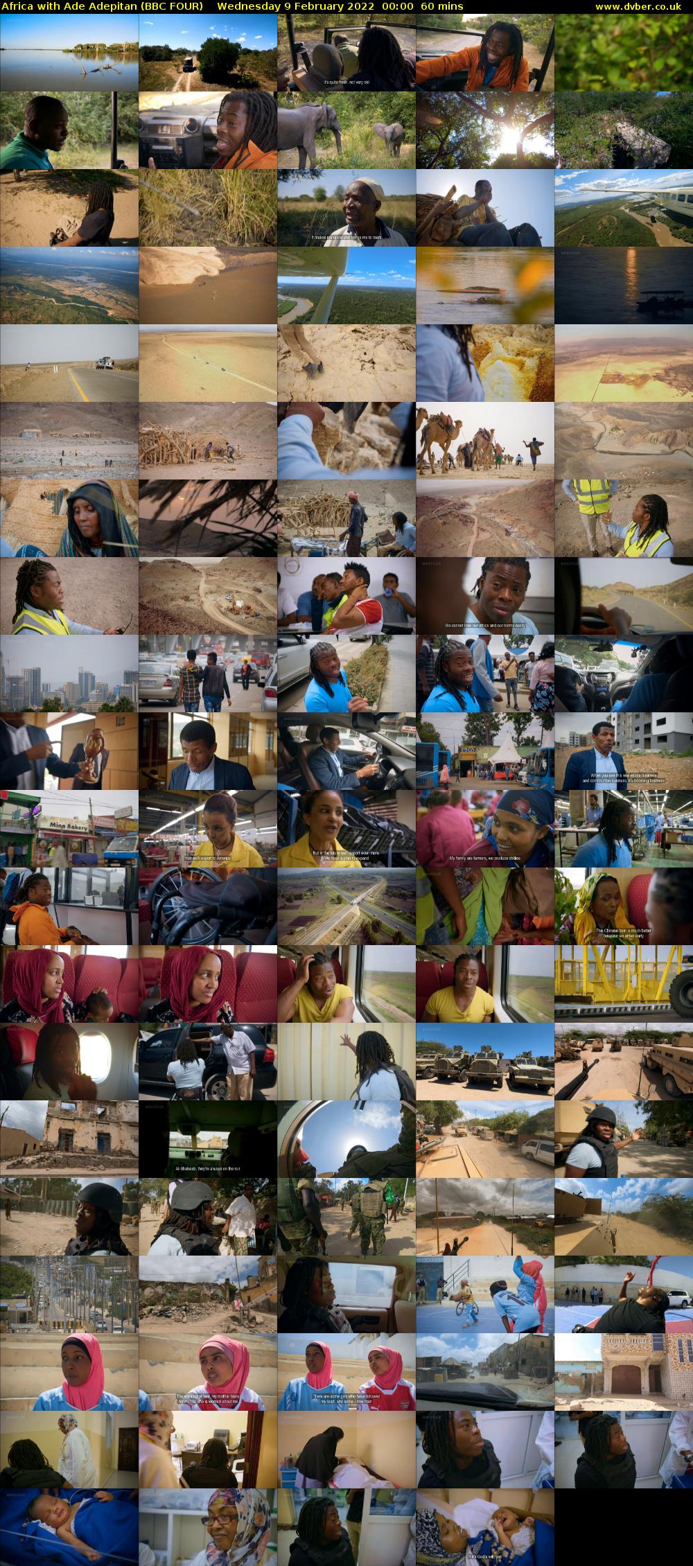 Africa with Ade Adepitan (BBC FOUR) Wednesday 9 February 2022 00:00 - 01:00