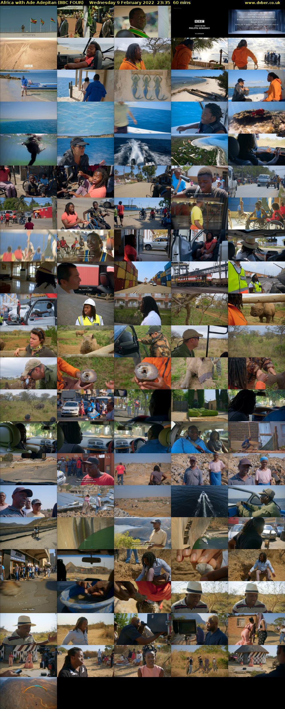 Africa with Ade Adepitan (BBC FOUR) Wednesday 9 February 2022 23:35 - 00:35