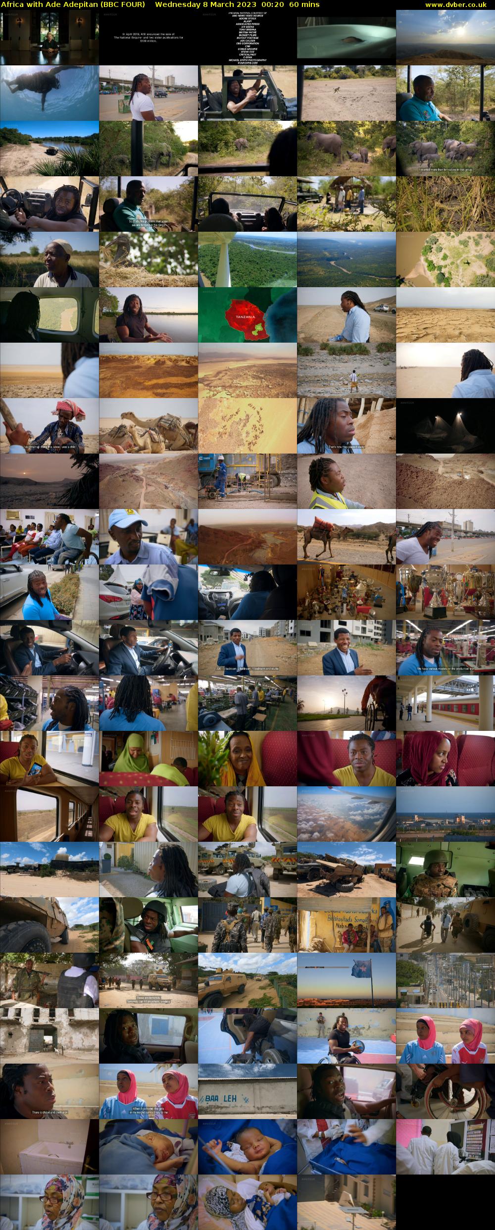Africa with Ade Adepitan (BBC FOUR) Wednesday 8 March 2023 00:20 - 01:20
