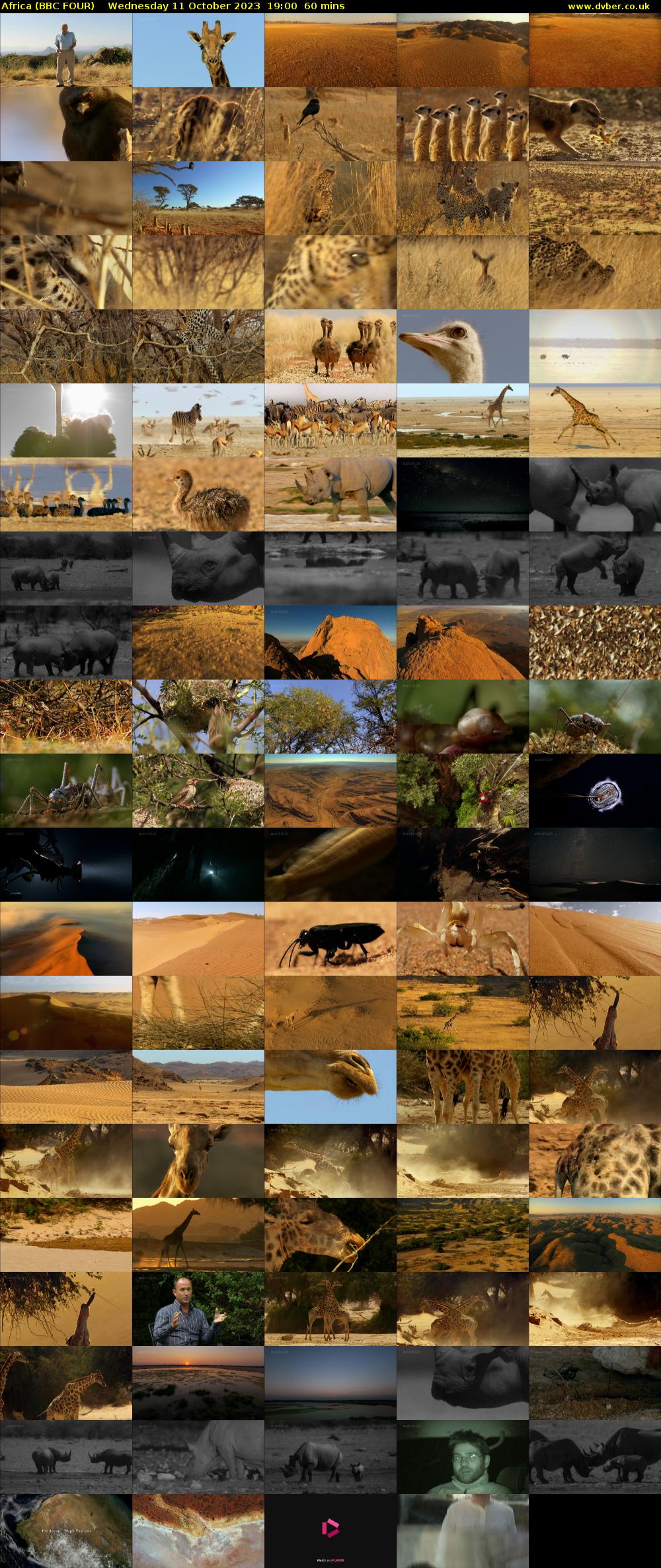Africa (BBC FOUR) Wednesday 11 October 2023 19:00 - 20:00