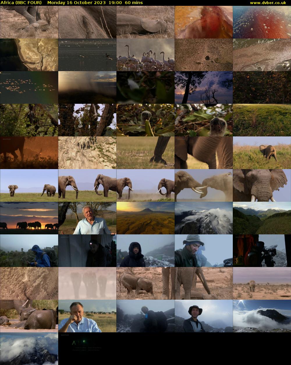 Africa (BBC FOUR) Monday 16 October 2023 19:00 - 20:00