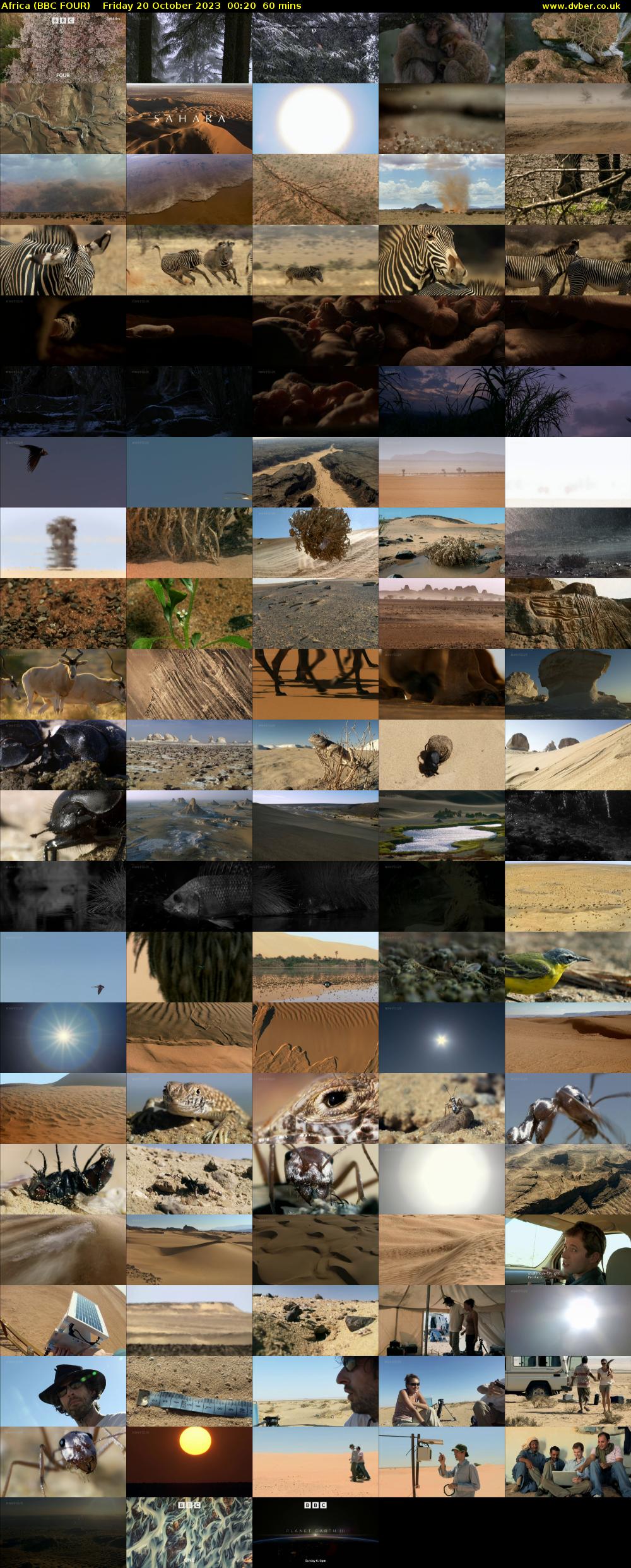 Africa (BBC FOUR) Friday 20 October 2023 00:20 - 01:20