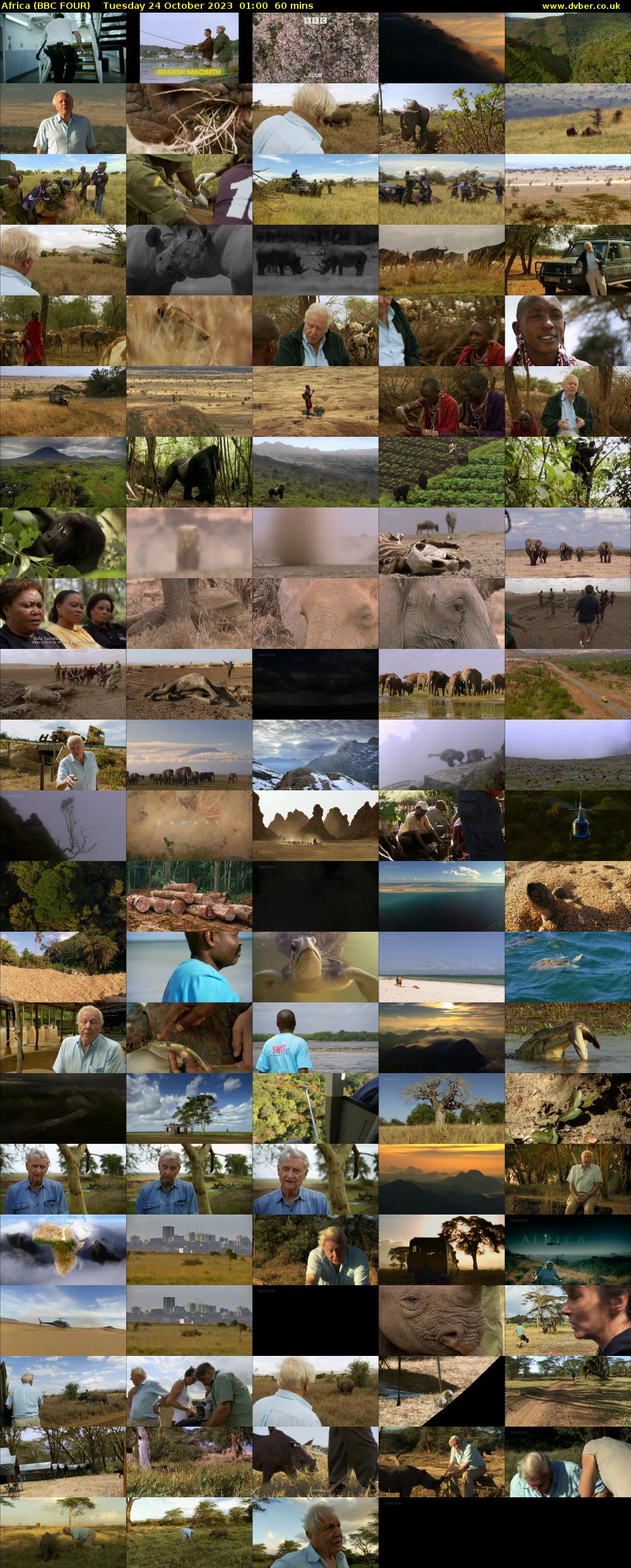 Africa (BBC FOUR) Tuesday 24 October 2023 01:00 - 02:00