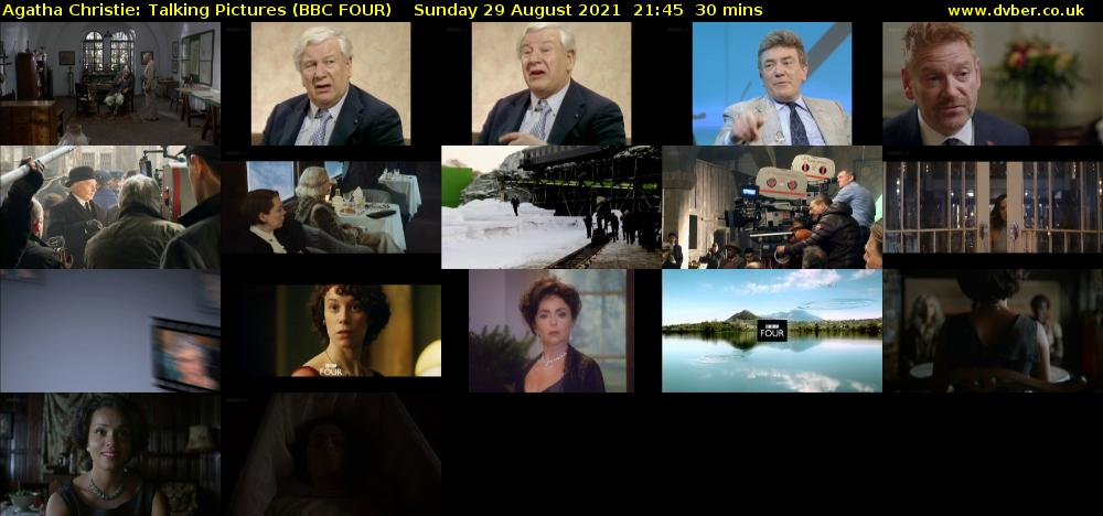 Agatha Christie: Talking Pictures (BBC FOUR) Sunday 29 August 2021 21:45 - 22:15