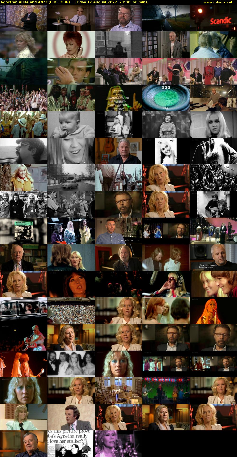 Agnetha: ABBA and After (BBC FOUR) Friday 12 August 2022 23:00 - 00:00