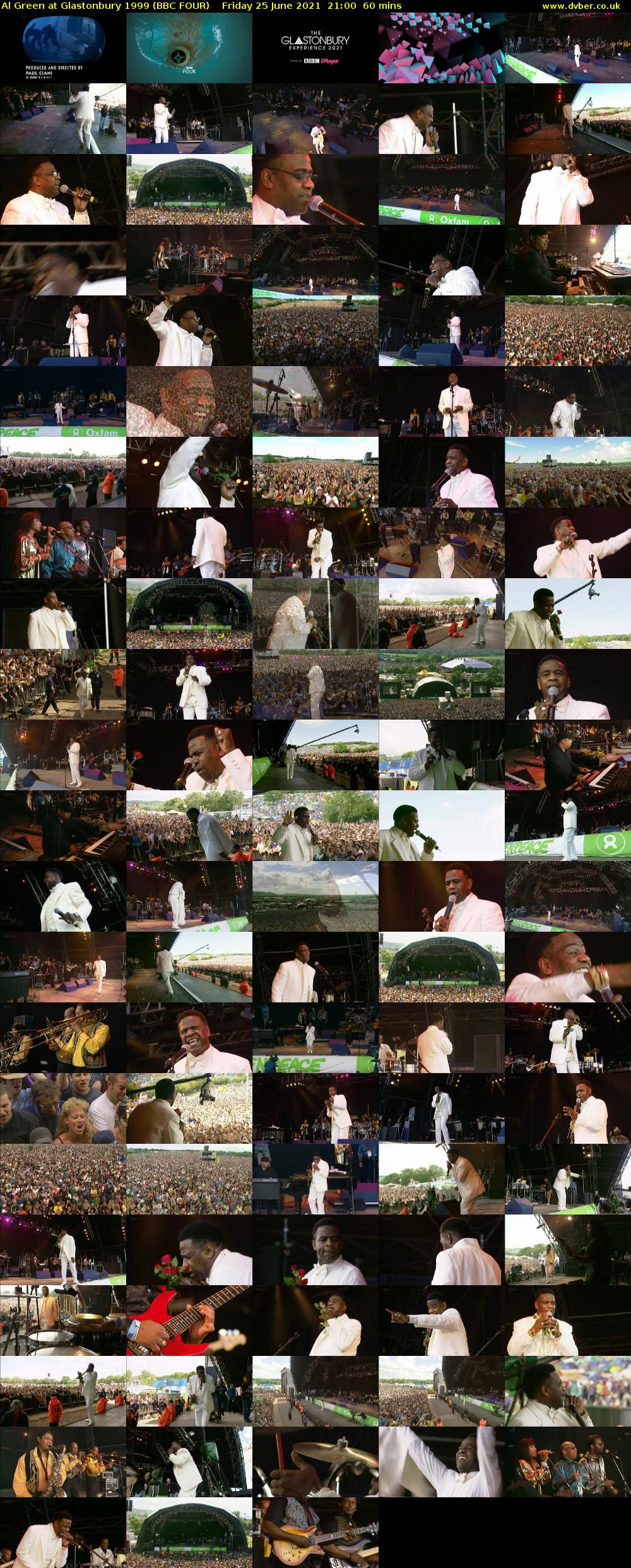 Al Green at Glastonbury 1999 (BBC FOUR) Friday 25 June 2021 21:00 - 22:00