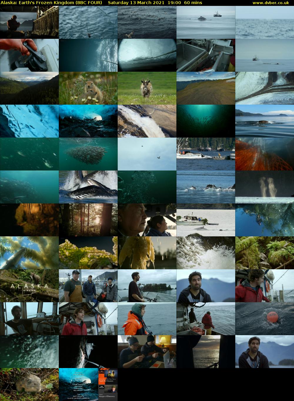 Alaska: Earth's Frozen Kingdom (BBC FOUR) Saturday 13 March 2021 19:00 - 20:00