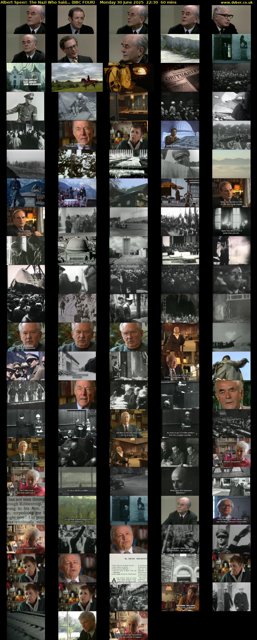 Albert Speer: The Nazi Who Said... (BBC FOUR) Monday 30 June 2025 22:30 - 23:30