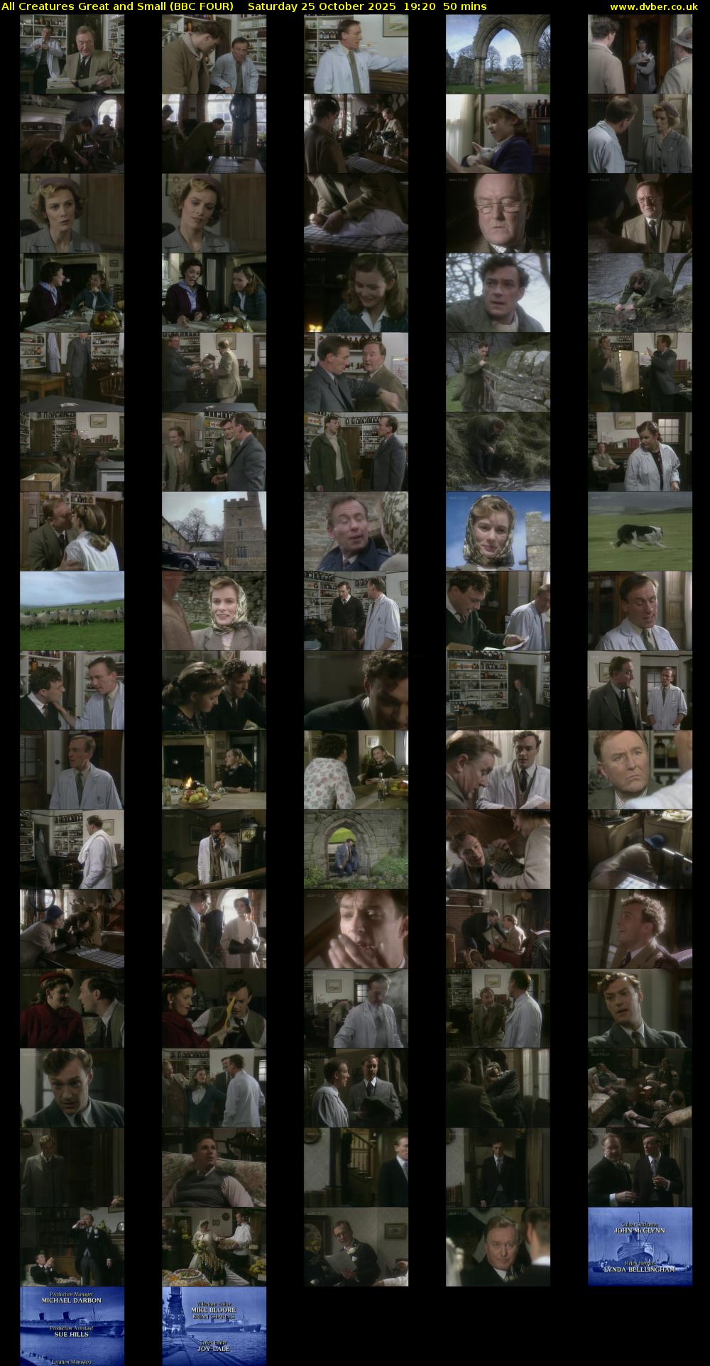 All Creatures Great and Small (BBC FOUR) Saturday 25 October 2025 19:20 - 20:10