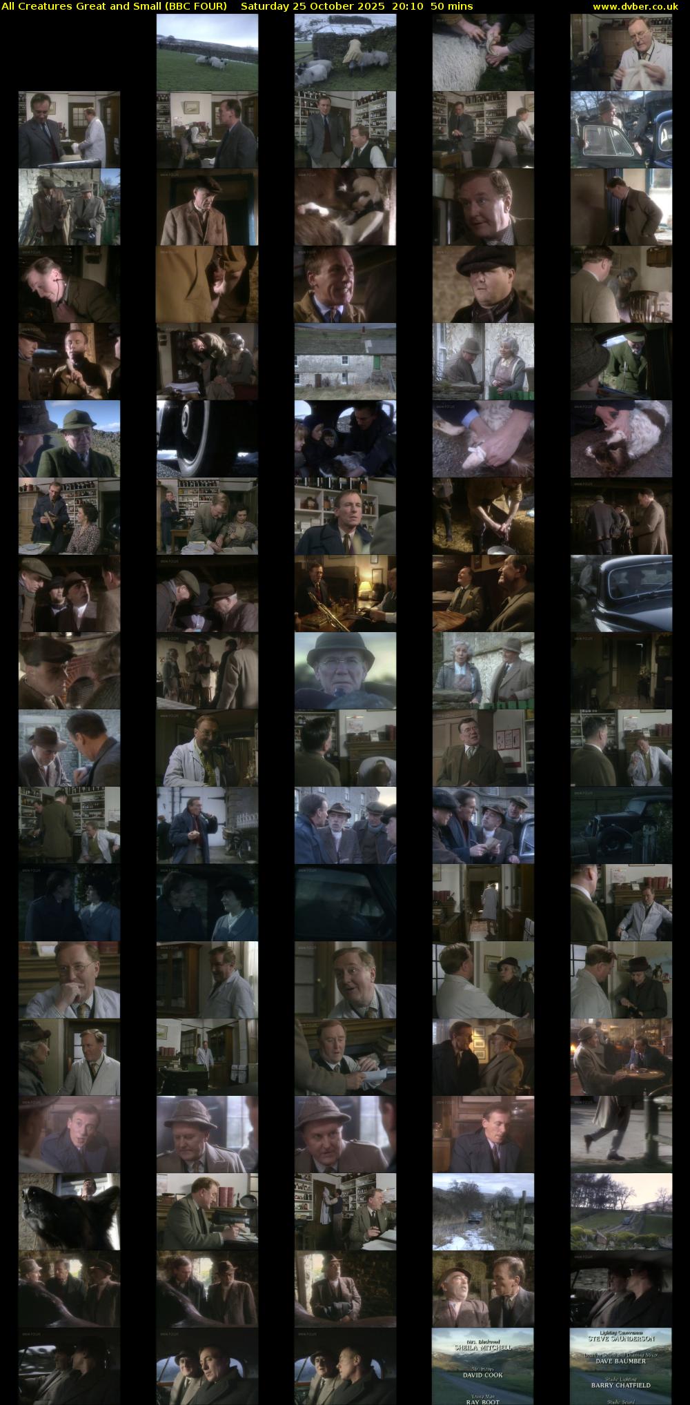 All Creatures Great and Small (BBC FOUR) Saturday 25 October 2025 20:10 - 21:00