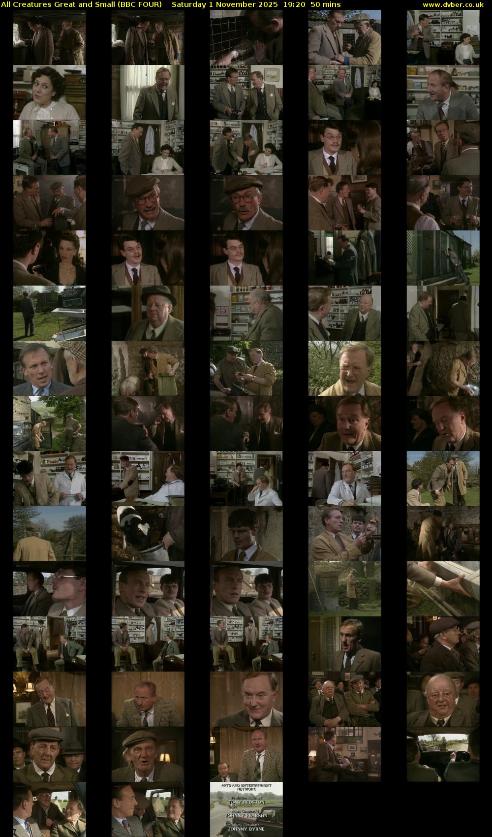 All Creatures Great and Small (BBC FOUR) Saturday 1 November 2025 19:20 - 20:10