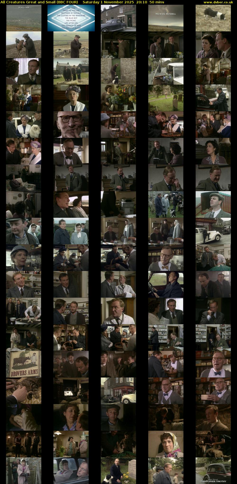 All Creatures Great and Small (BBC FOUR) Saturday 1 November 2025 20:10 - 21:00