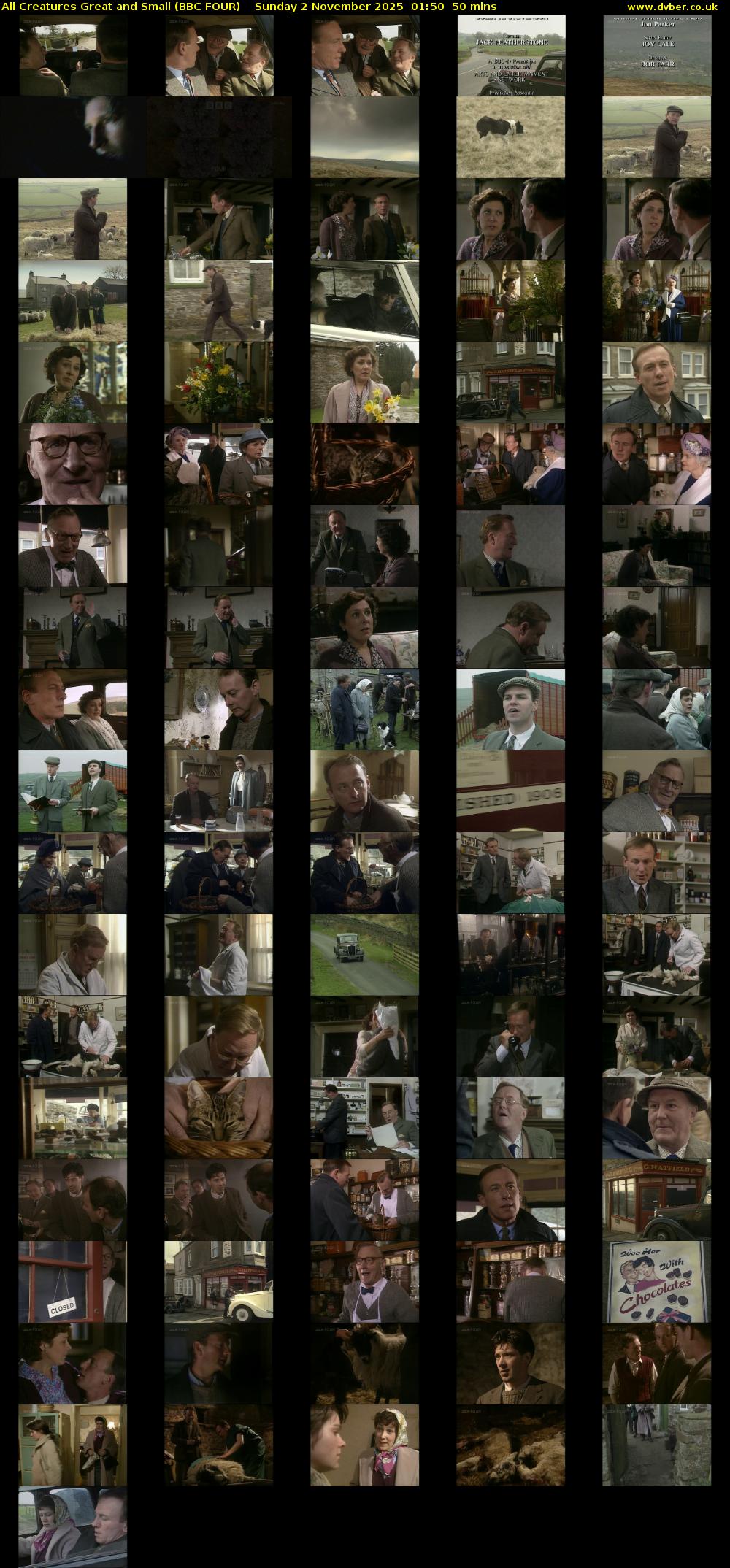 All Creatures Great and Small (BBC FOUR) Sunday 2 November 2025 01:50 - 02:40