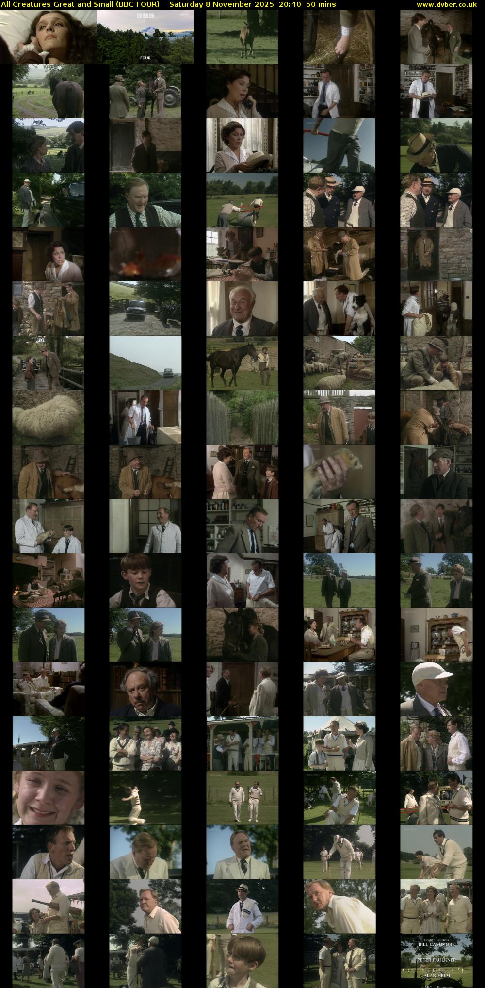 All Creatures Great and Small (BBC FOUR) Saturday 8 November 2025 20:40 - 21:30