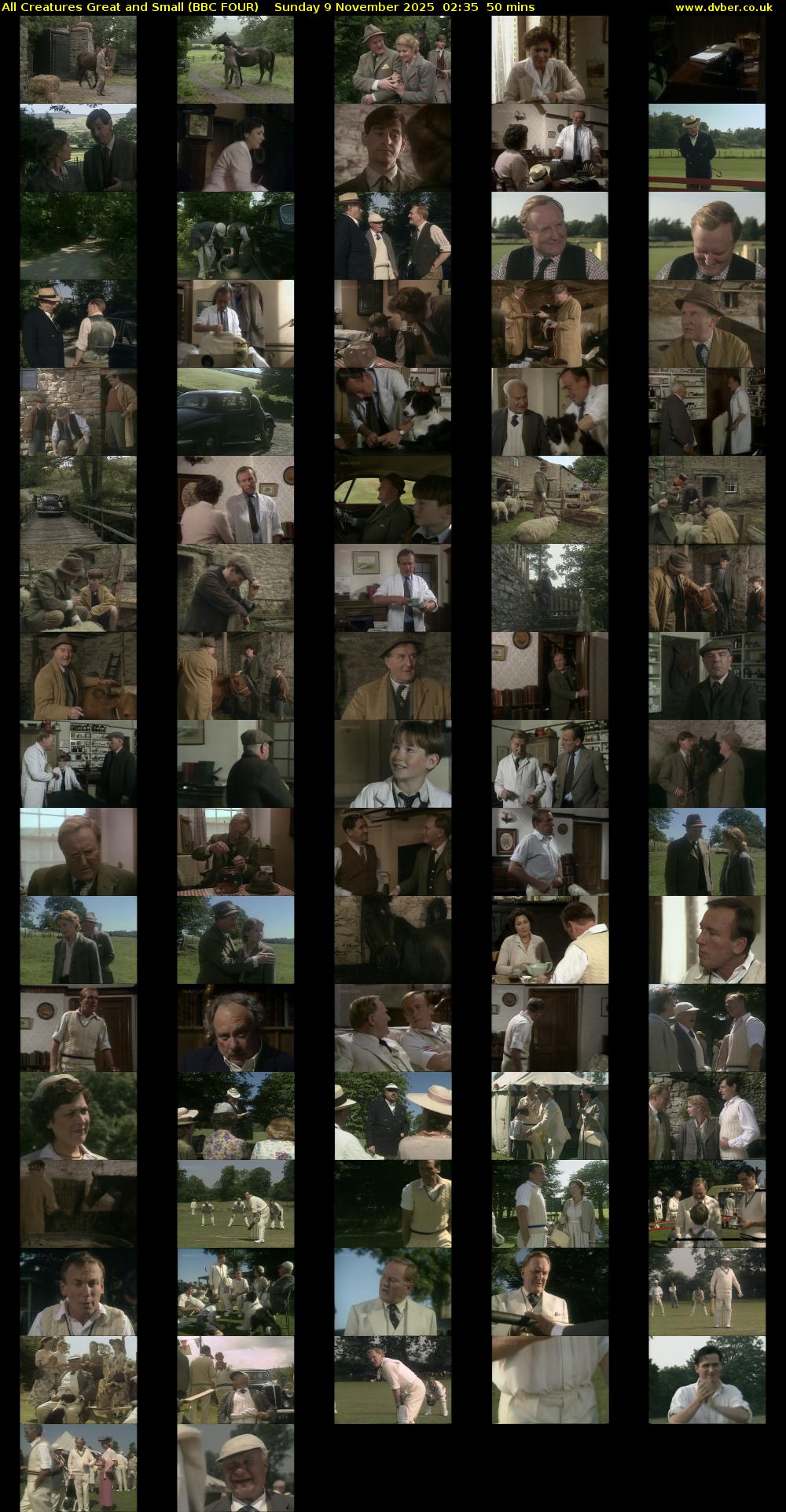 All Creatures Great and Small (BBC FOUR) Sunday 9 November 2025 02:35 - 03:25