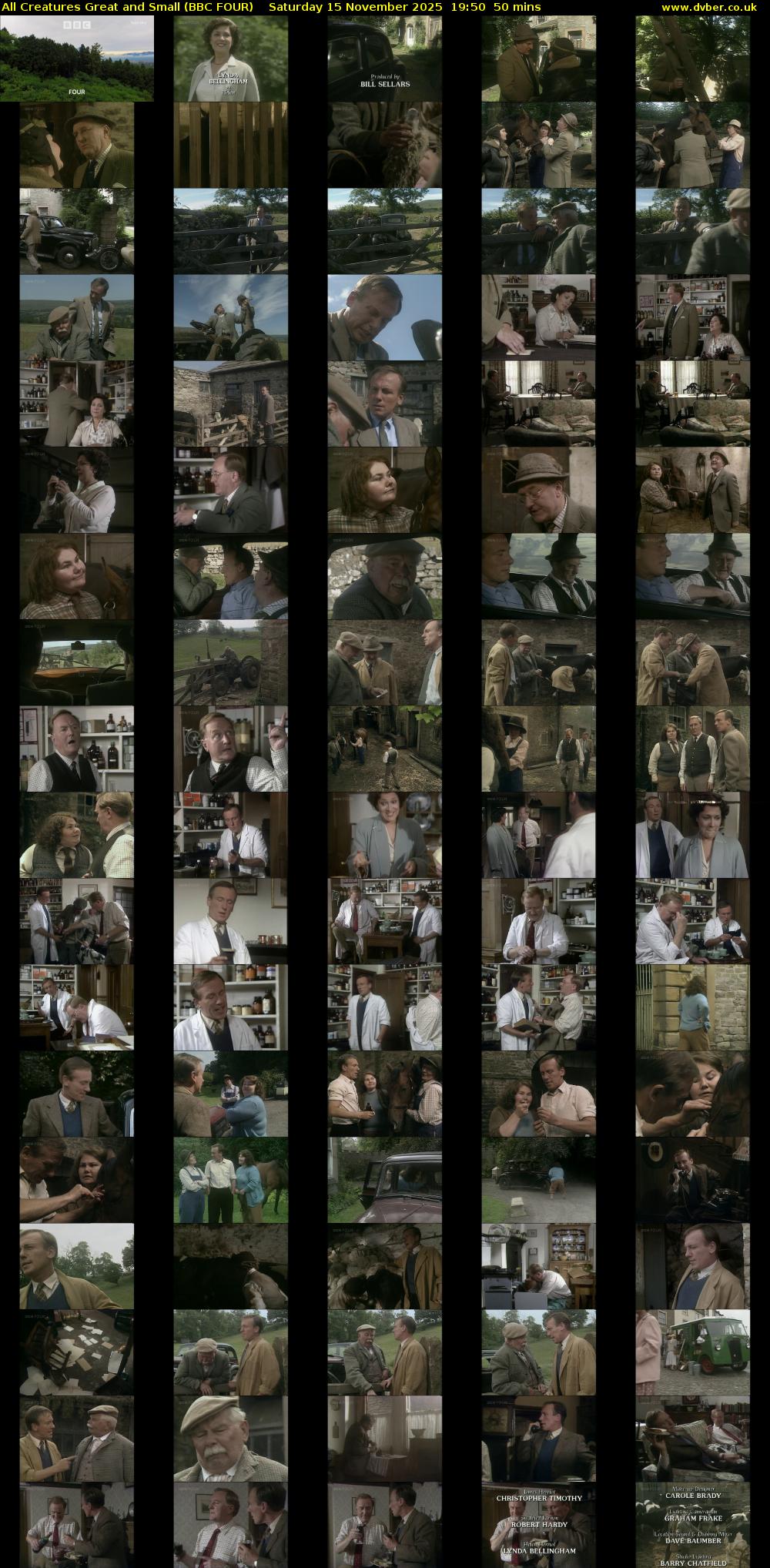 All Creatures Great and Small (BBC FOUR) Saturday 15 November 2025 19:50 - 20:40