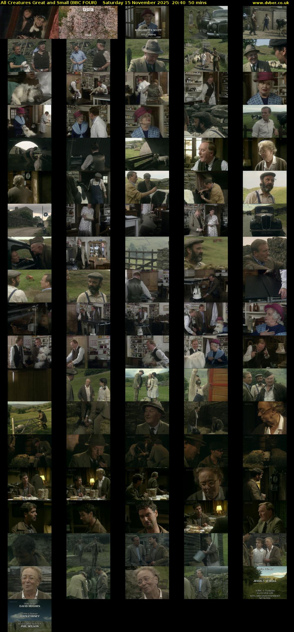 All Creatures Great and Small (BBC FOUR) Saturday 15 November 2025 20:40 - 21:30