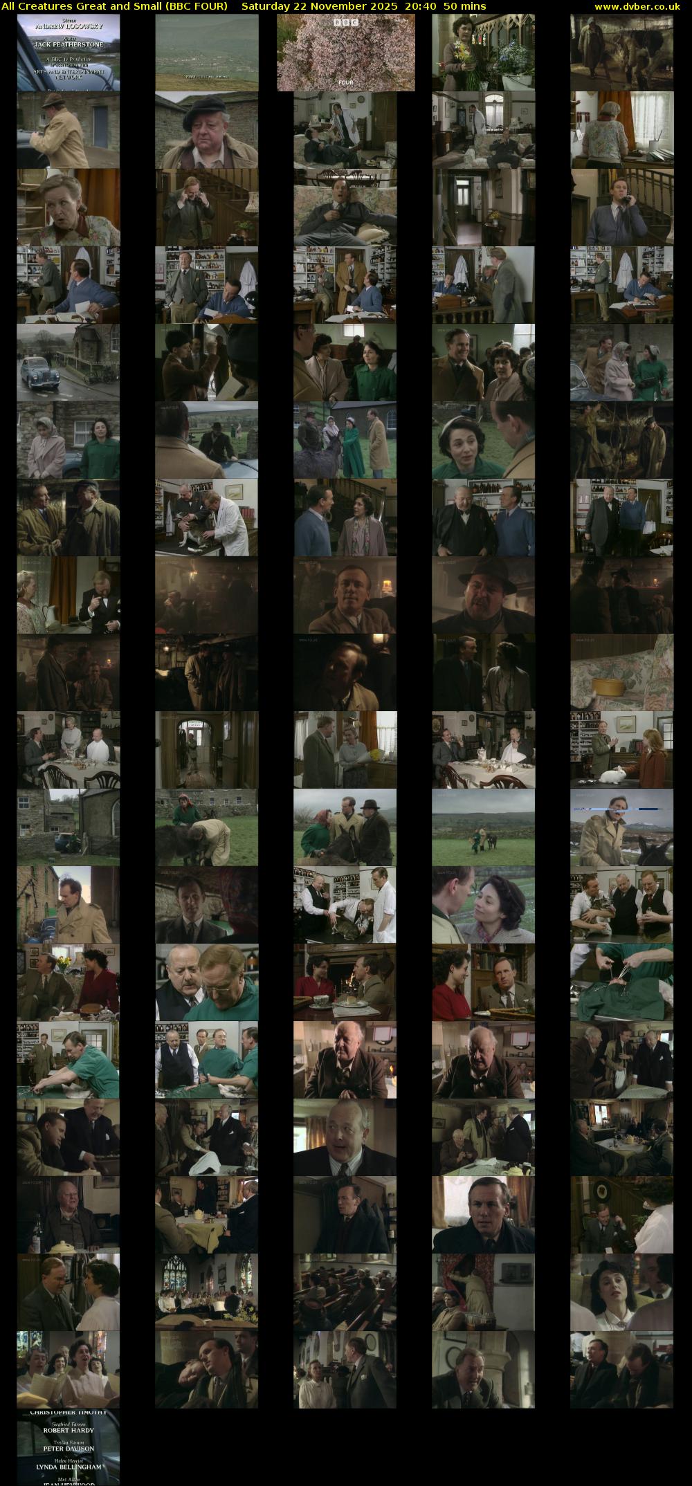 All Creatures Great and Small (BBC FOUR) Saturday 22 November 2025 20:40 - 21:30