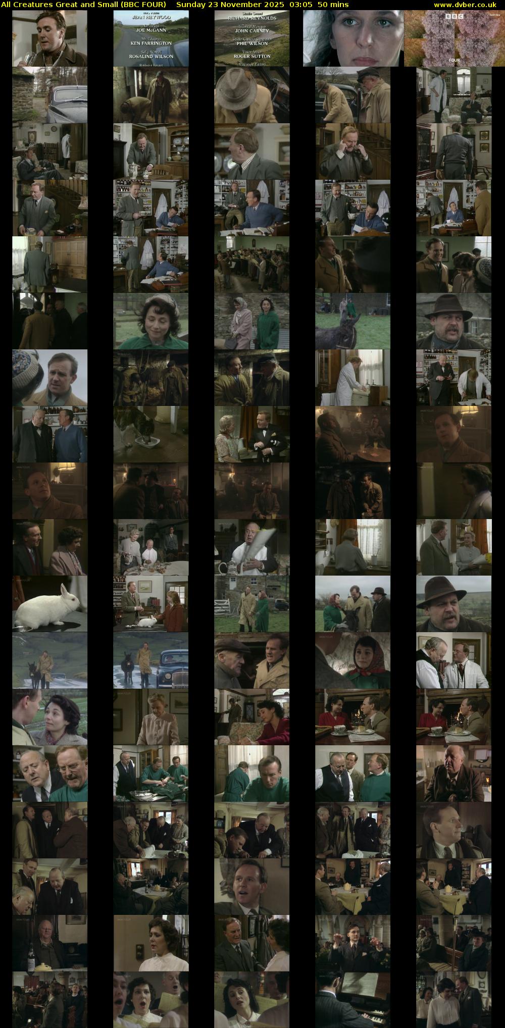 All Creatures Great and Small (BBC FOUR) Sunday 23 November 2025 03:05 - 03:55