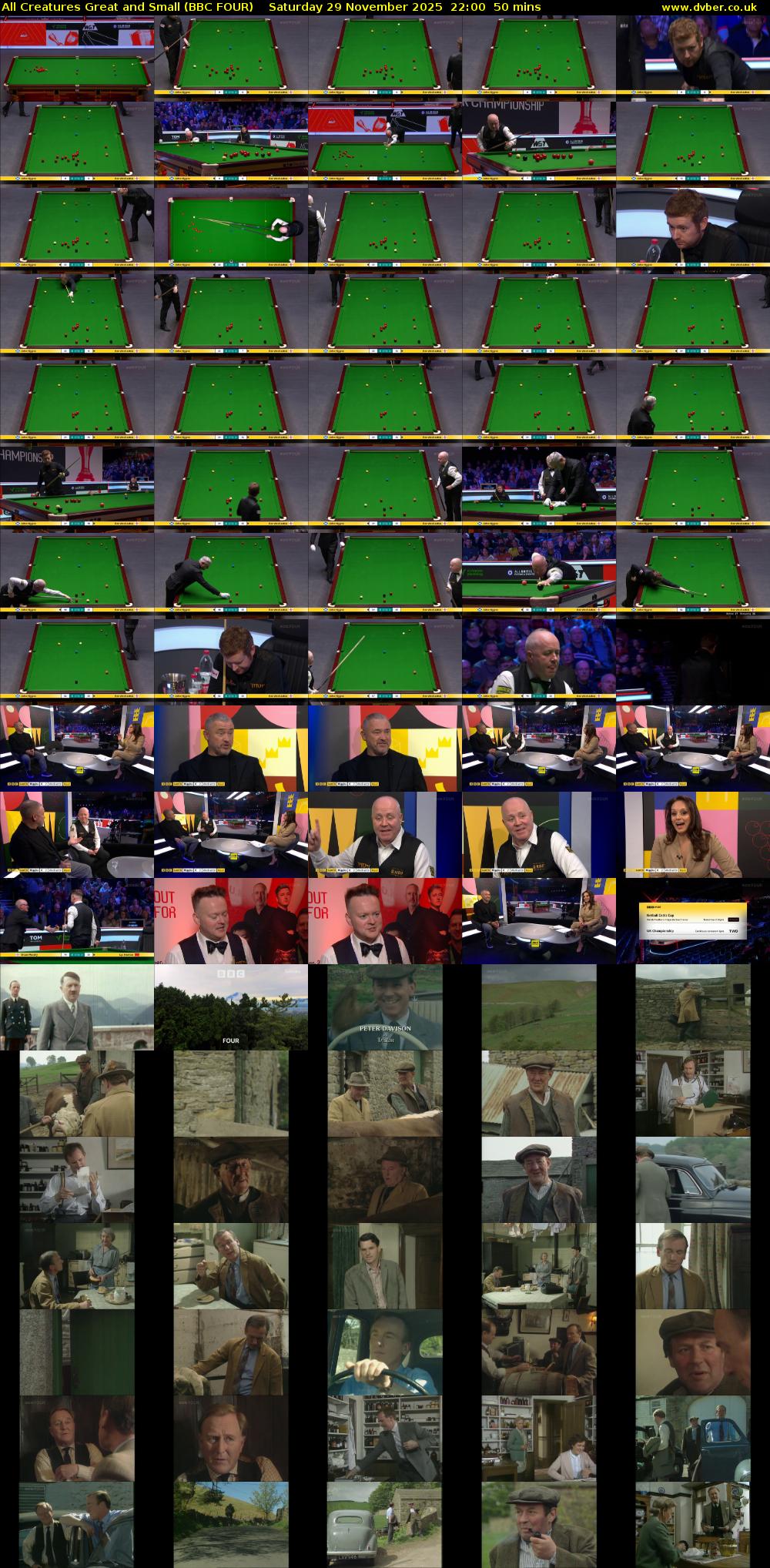 All Creatures Great and Small (BBC FOUR) Saturday 29 November 2025 22:00 - 22:50