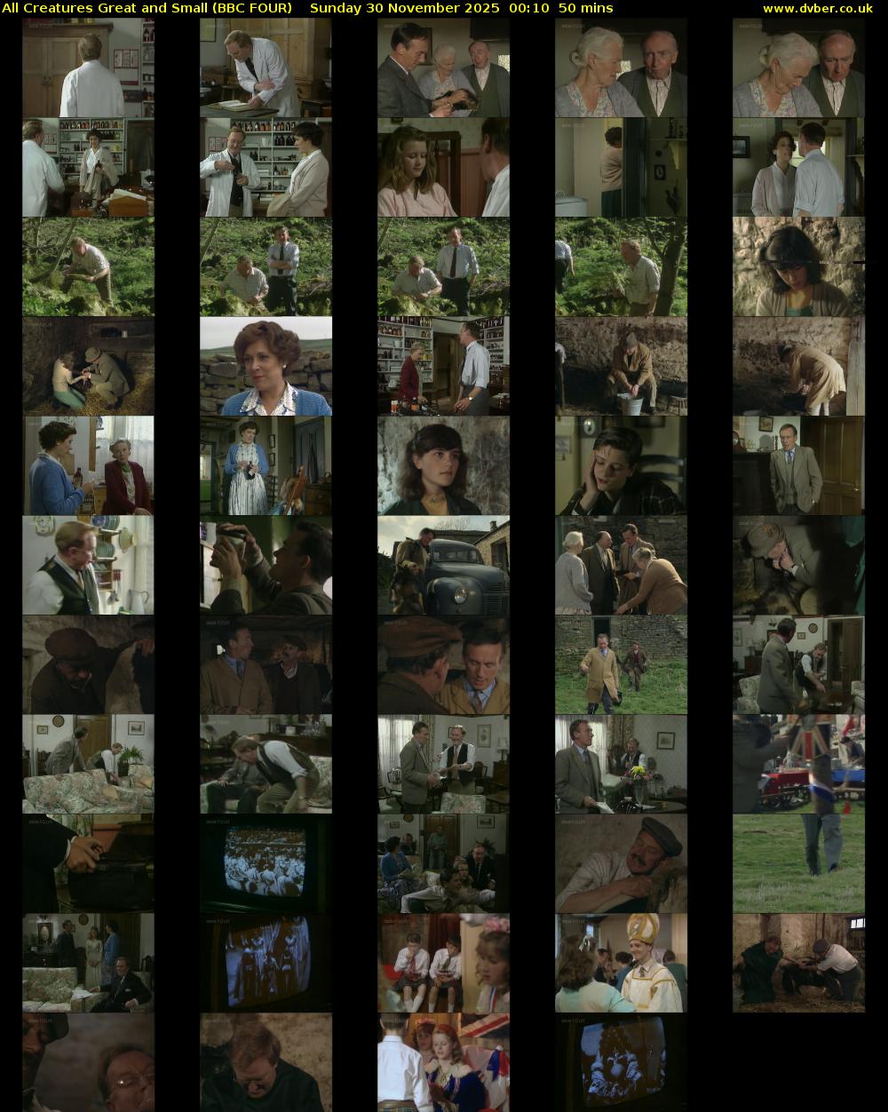 All Creatures Great and Small (BBC FOUR) Sunday 30 November 2025 00:10 - 01:00