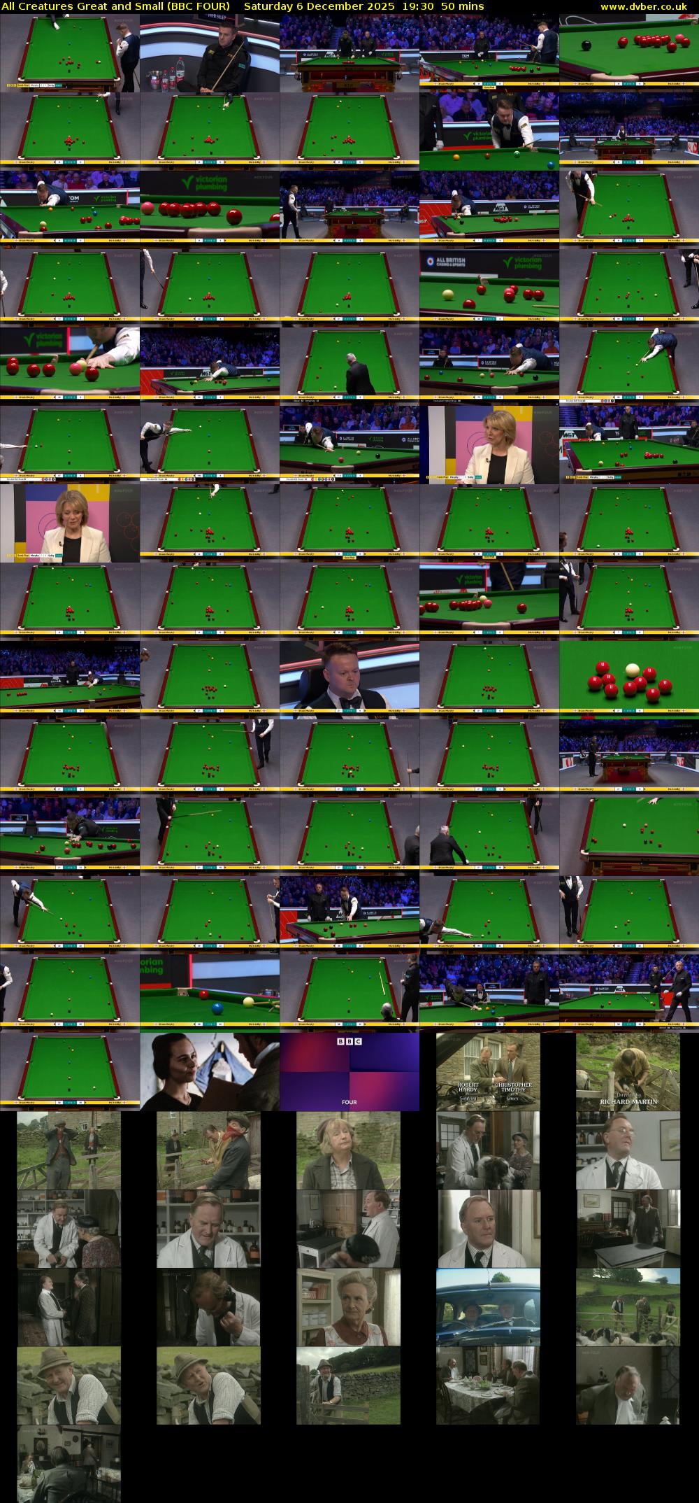 All Creatures Great and Small (BBC FOUR) Saturday 6 December 2025 19:30 - 20:20