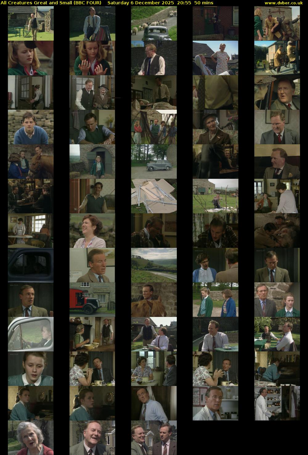 All Creatures Great and Small (BBC FOUR) Saturday 6 December 2025 20:55 - 21:45