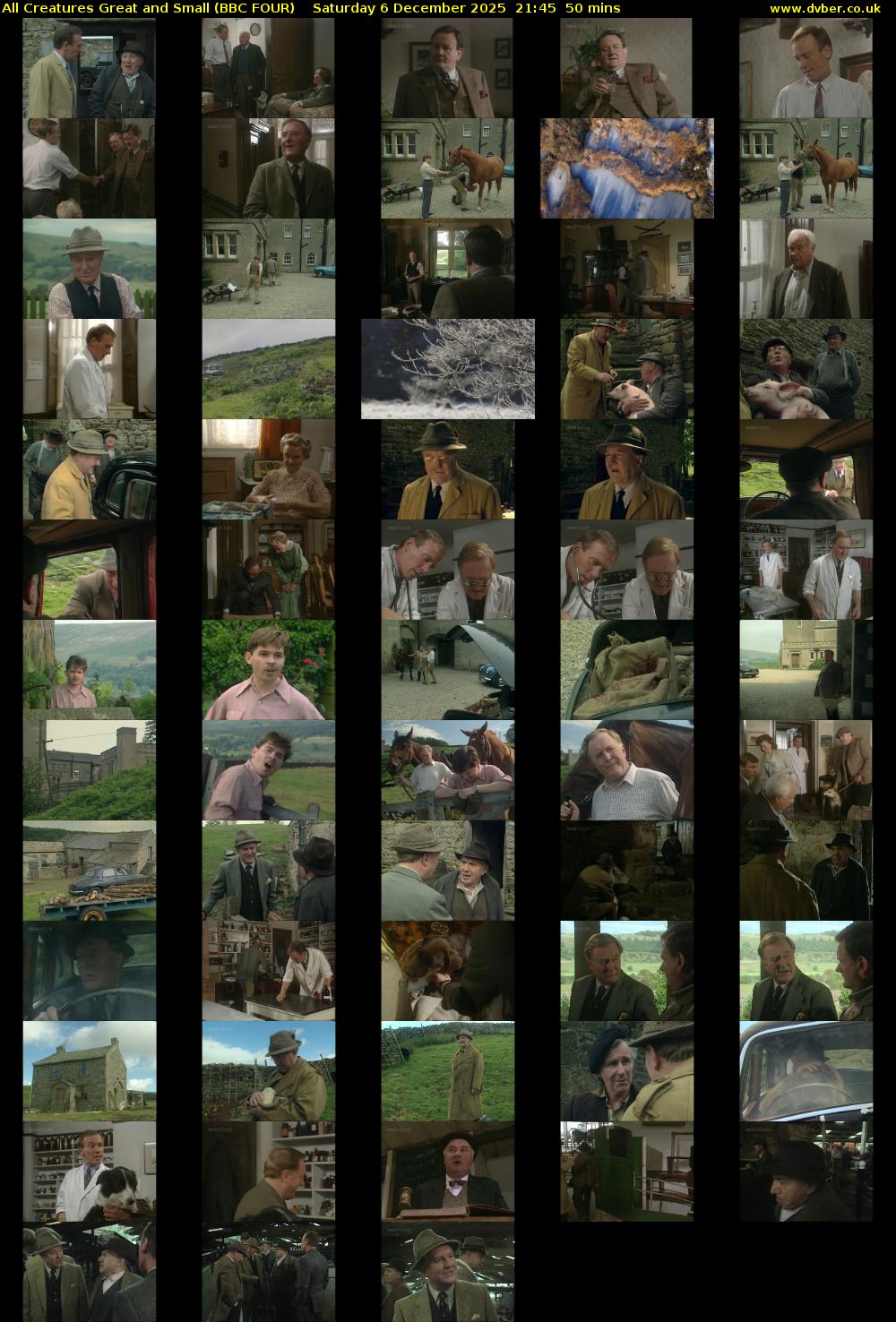 All Creatures Great and Small (BBC FOUR) Saturday 6 December 2025 21:45 - 22:35