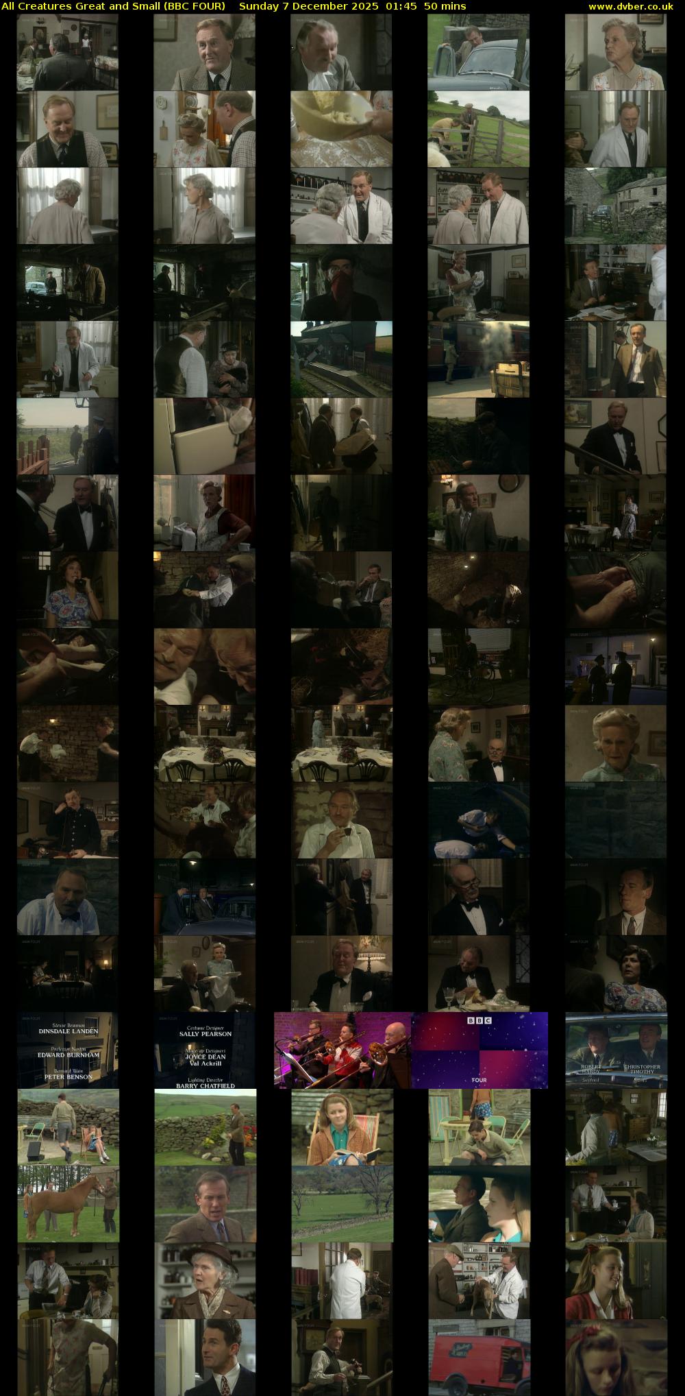 All Creatures Great and Small (BBC FOUR) Sunday 7 December 2025 01:45 - 02:35