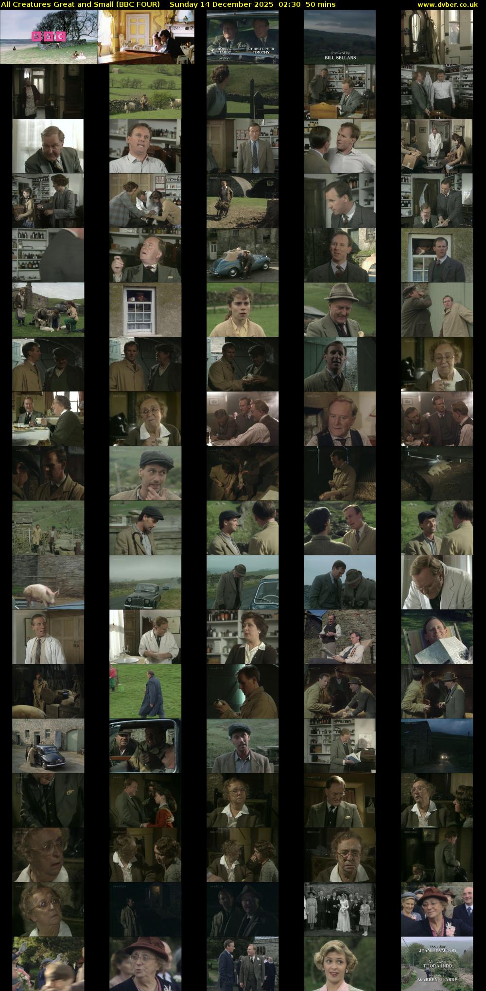 All Creatures Great and Small (BBC FOUR) Sunday 14 December 2025 02:30 - 03:20