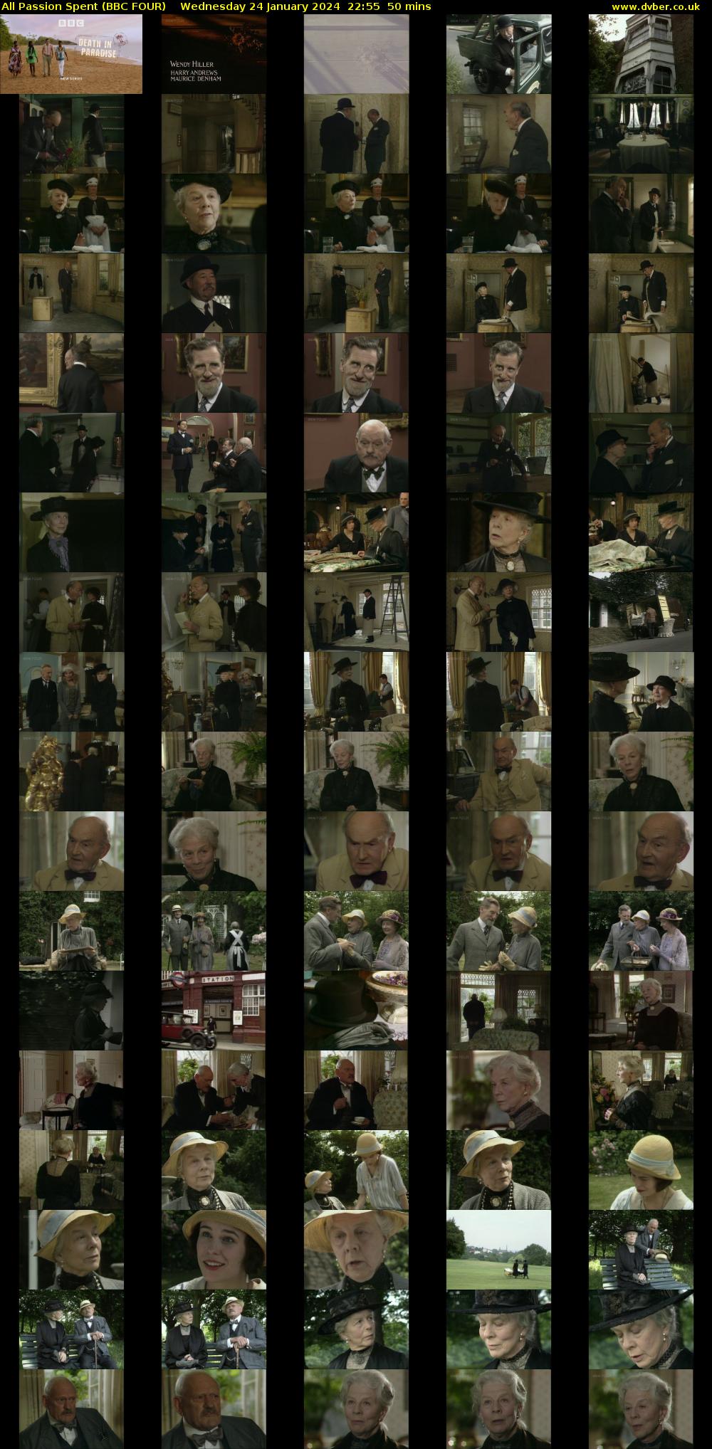 All Passion Spent (BBC FOUR) Wednesday 24 January 2024 22:55 - 23:45