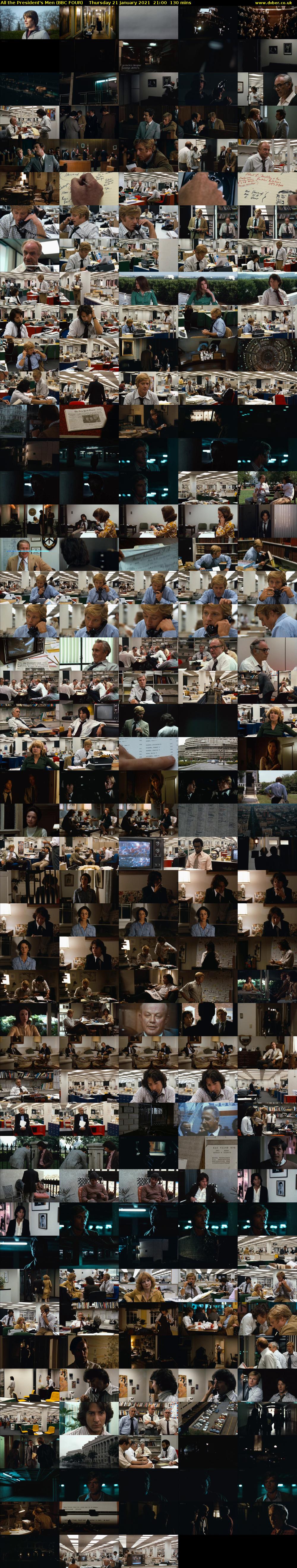 All the President's Men (BBC FOUR) Thursday 21 January 2021 21:00 - 23:10