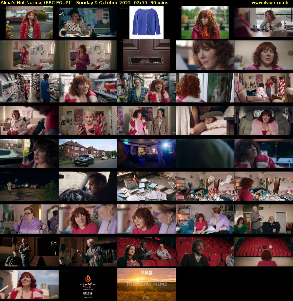 Alma's Not Normal (BBC FOUR) Sunday 9 October 2022 02:55 - 03:25