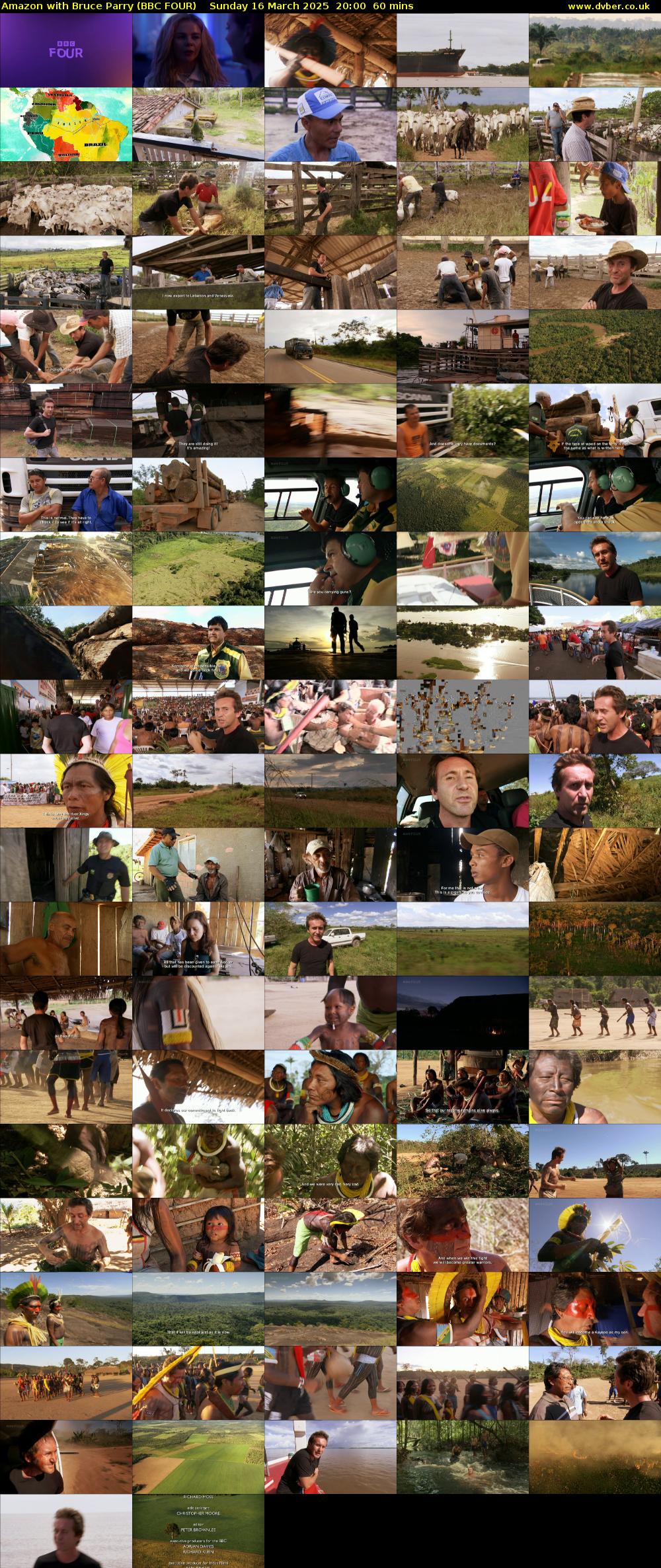 Amazon with Bruce Parry (BBC FOUR) Sunday 16 March 2025 20:00 - 21:00