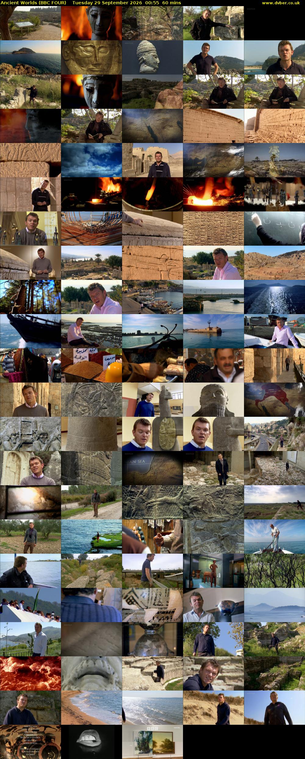 Ancient Worlds (BBC FOUR) Tuesday 29 September 2026 00:55 - 01:55