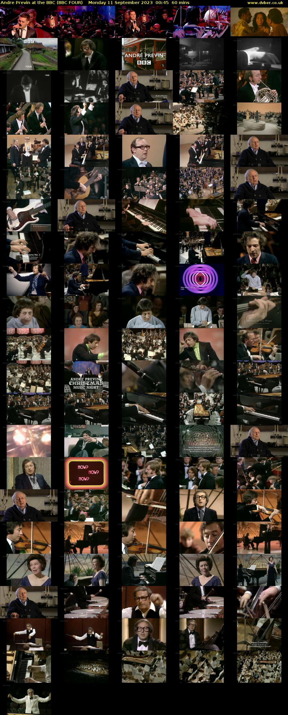 Andre Previn at the BBC (BBC FOUR) Monday 11 September 2023 00:45 - 01:45
