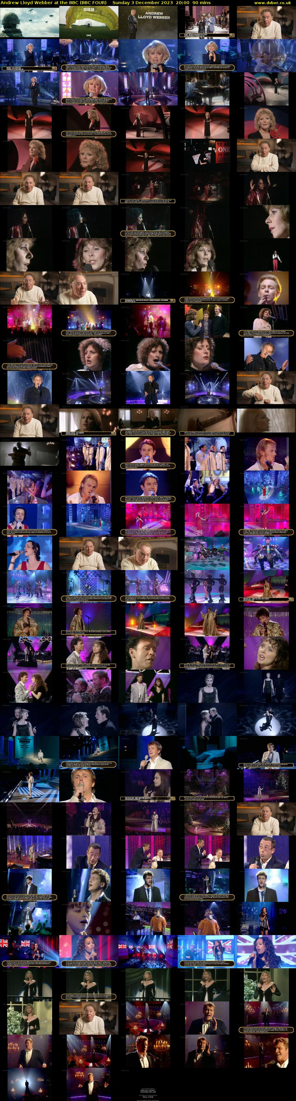 Andrew Lloyd Webber at the BBC (BBC FOUR) Sunday 3 December 2023 20:00 - 21:30